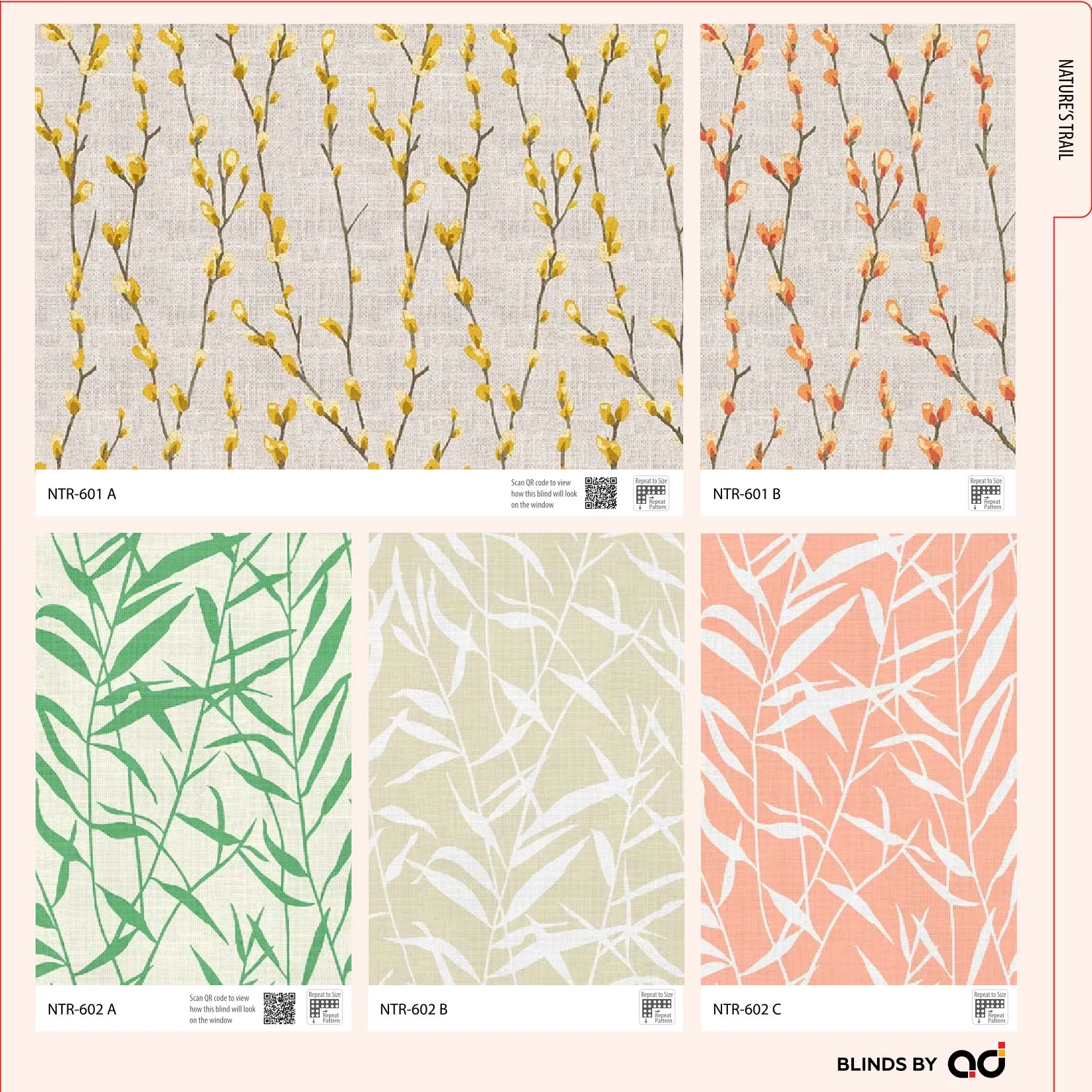 AD Printed Roller Blind – Stylish & Functional NTR-601A
