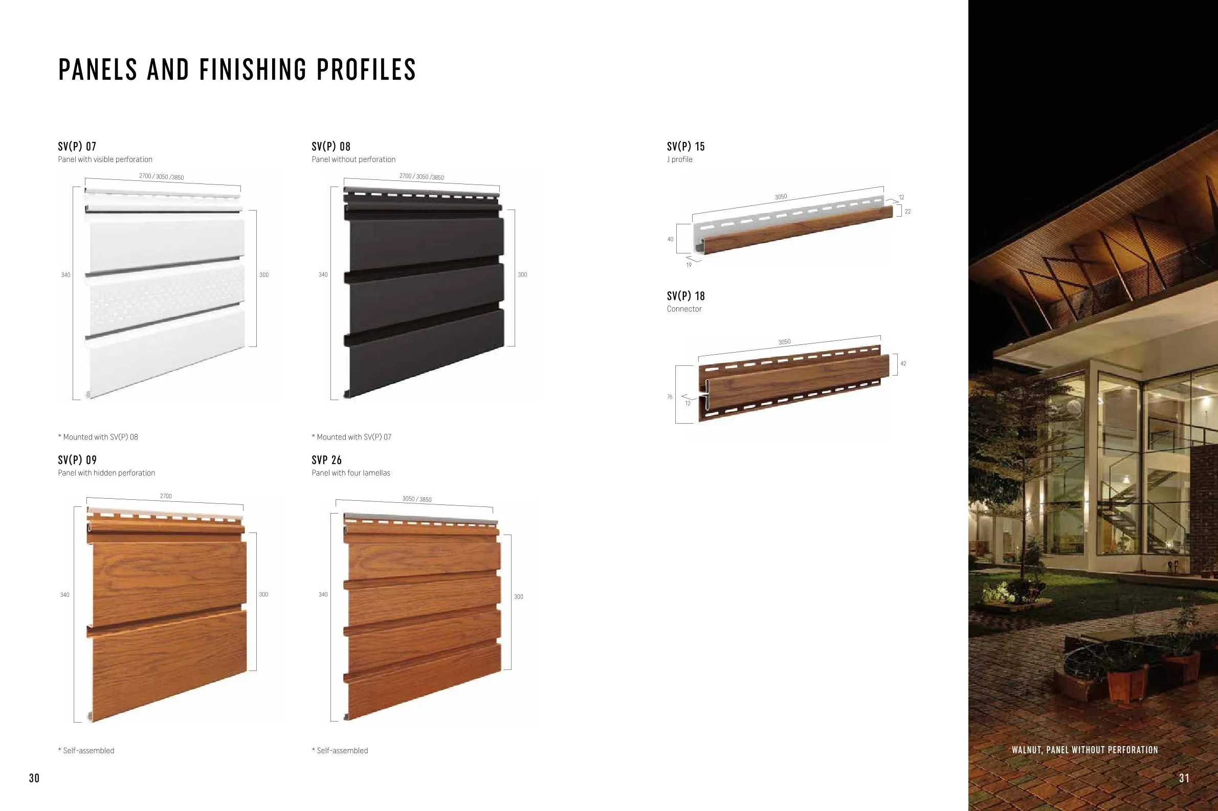 Vox Infratop Ceiling & Wall Panels –PANELS AND FINISHING PROFILES