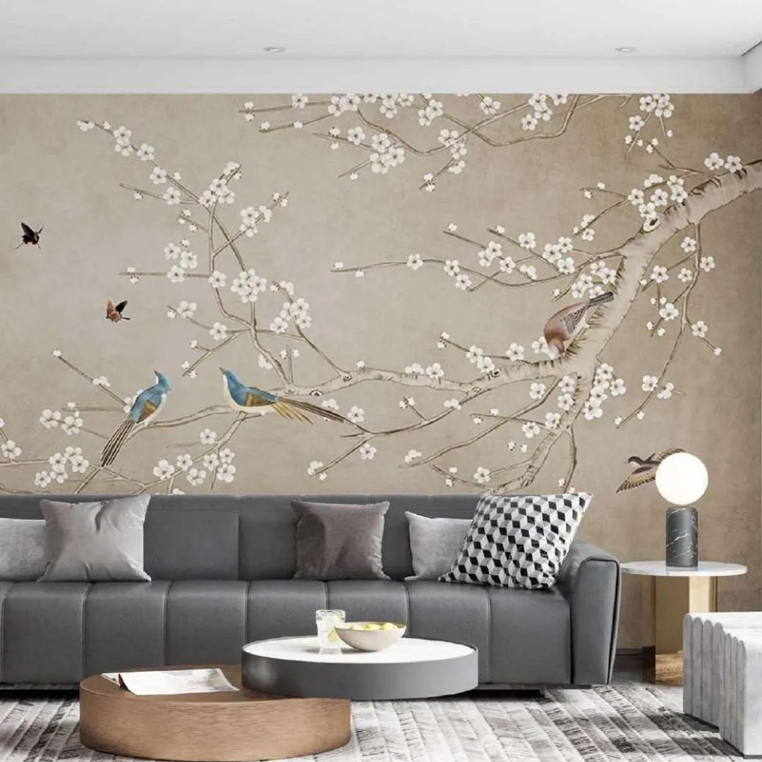 Cherry Blossom Tropical Wallpaper Collection - Exquisite Custom Designs