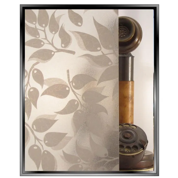 Amcor International Allure Glass R013(abstract Frosted Leaves)