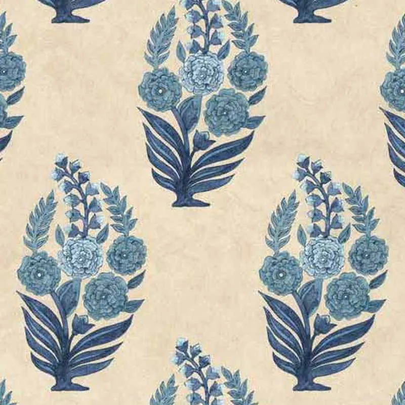 Sabya Final China Blue - Luxury Wallpapers And Fabric - W046D29AS75