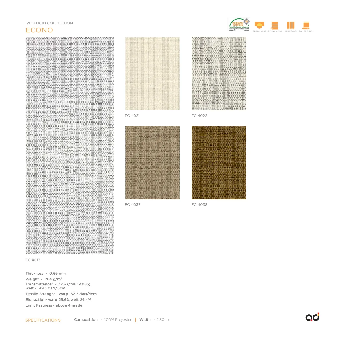 AD Roller Econo Blind Collection