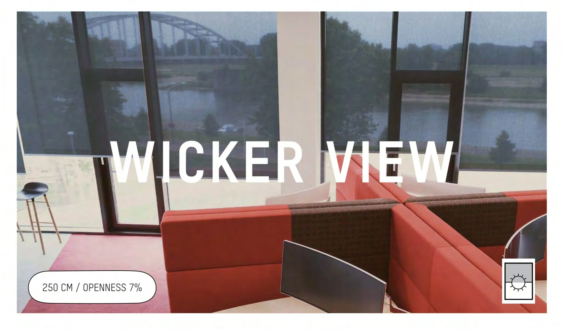 Mac Roller Wicker View Blind