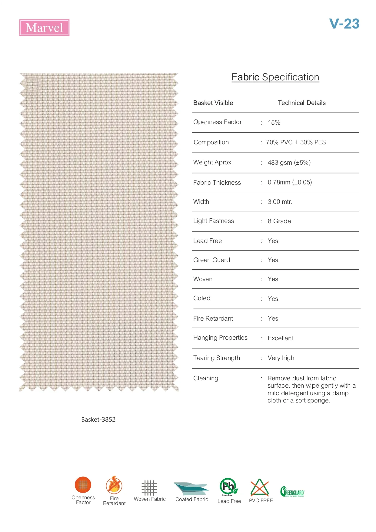 Marvel Roller Basket Visible Blind Collection