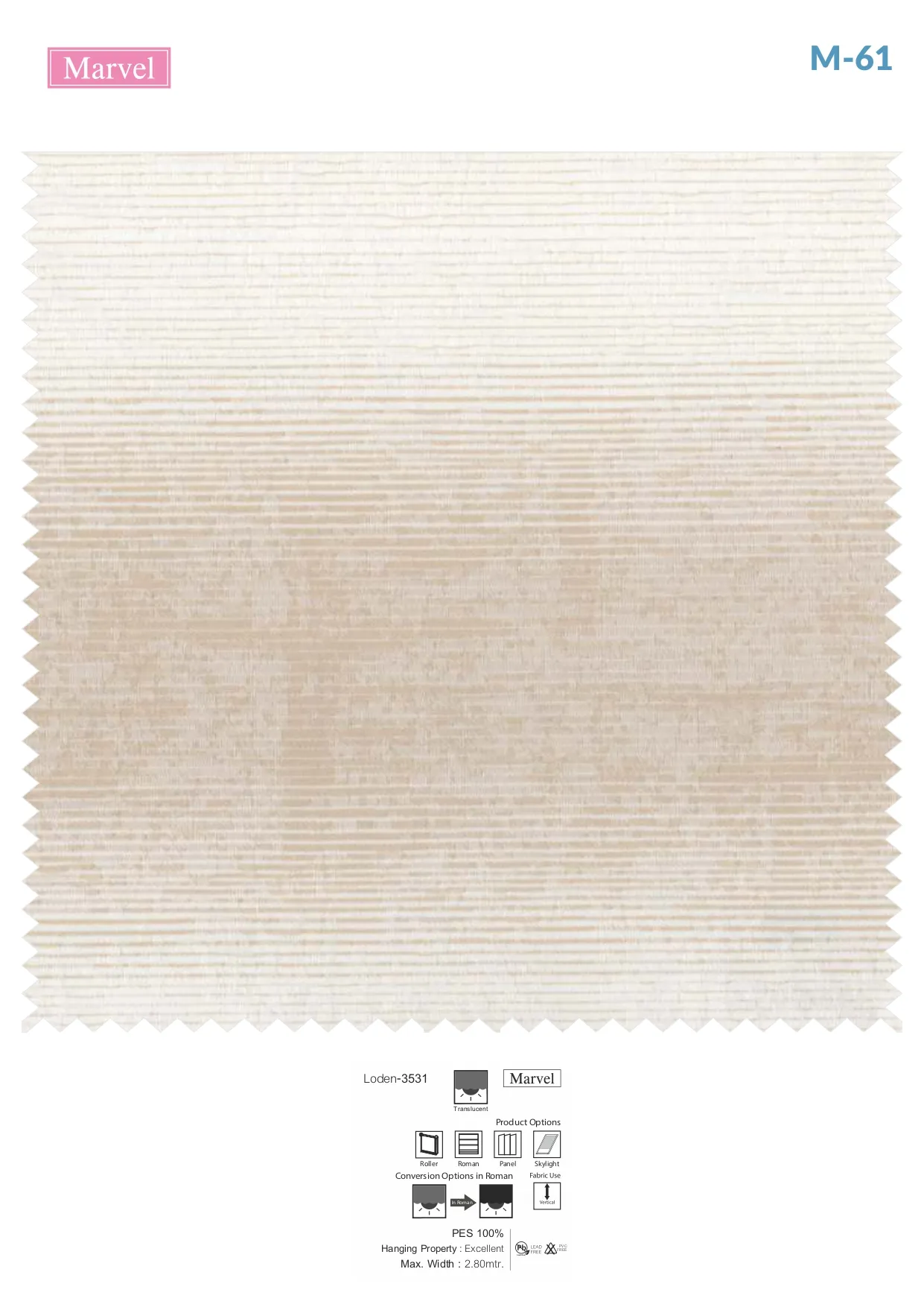 Marvel Roller Blind Loden Collection