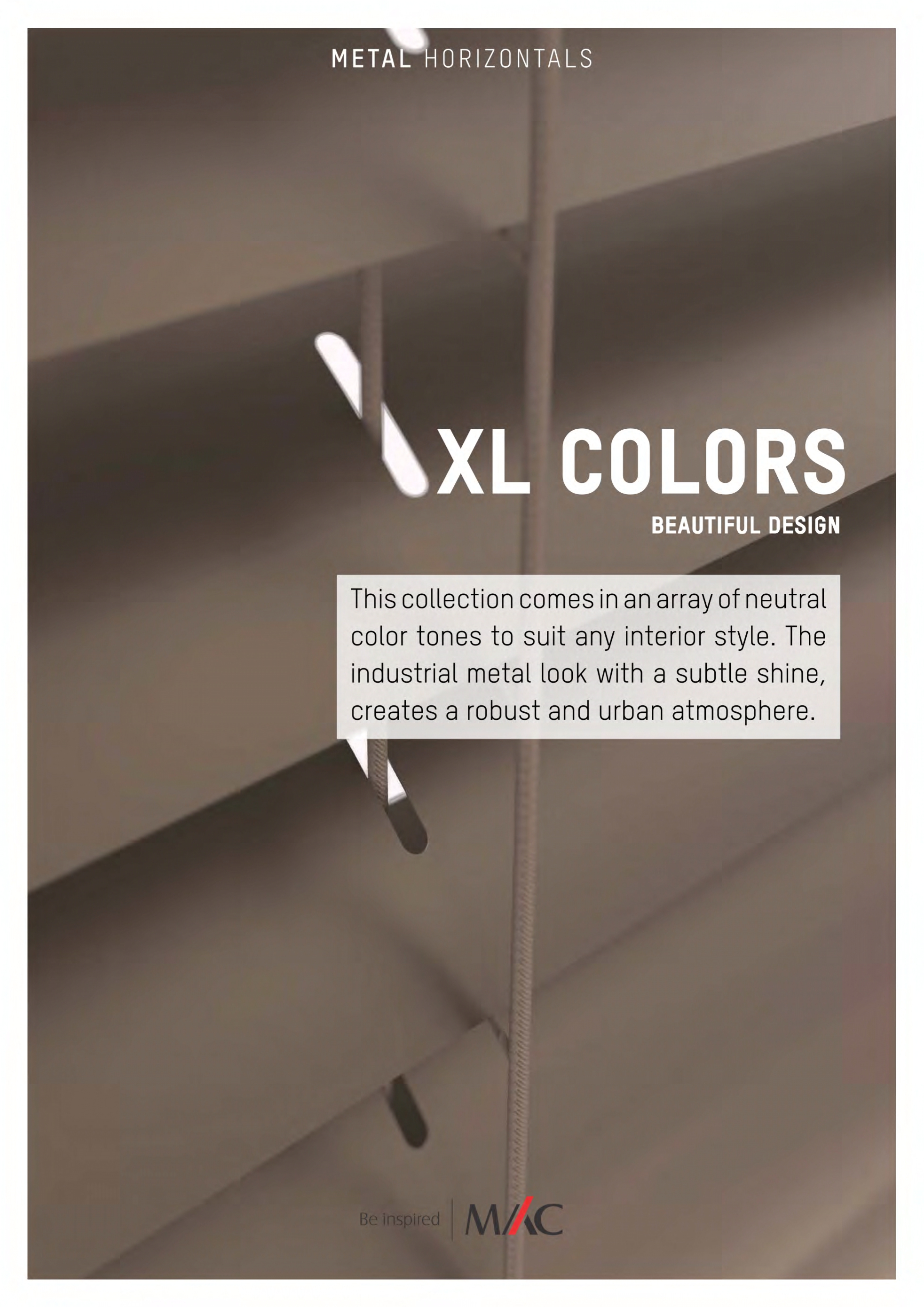 Mac Metal Venetian Blind - XL Colors 50mm Collection