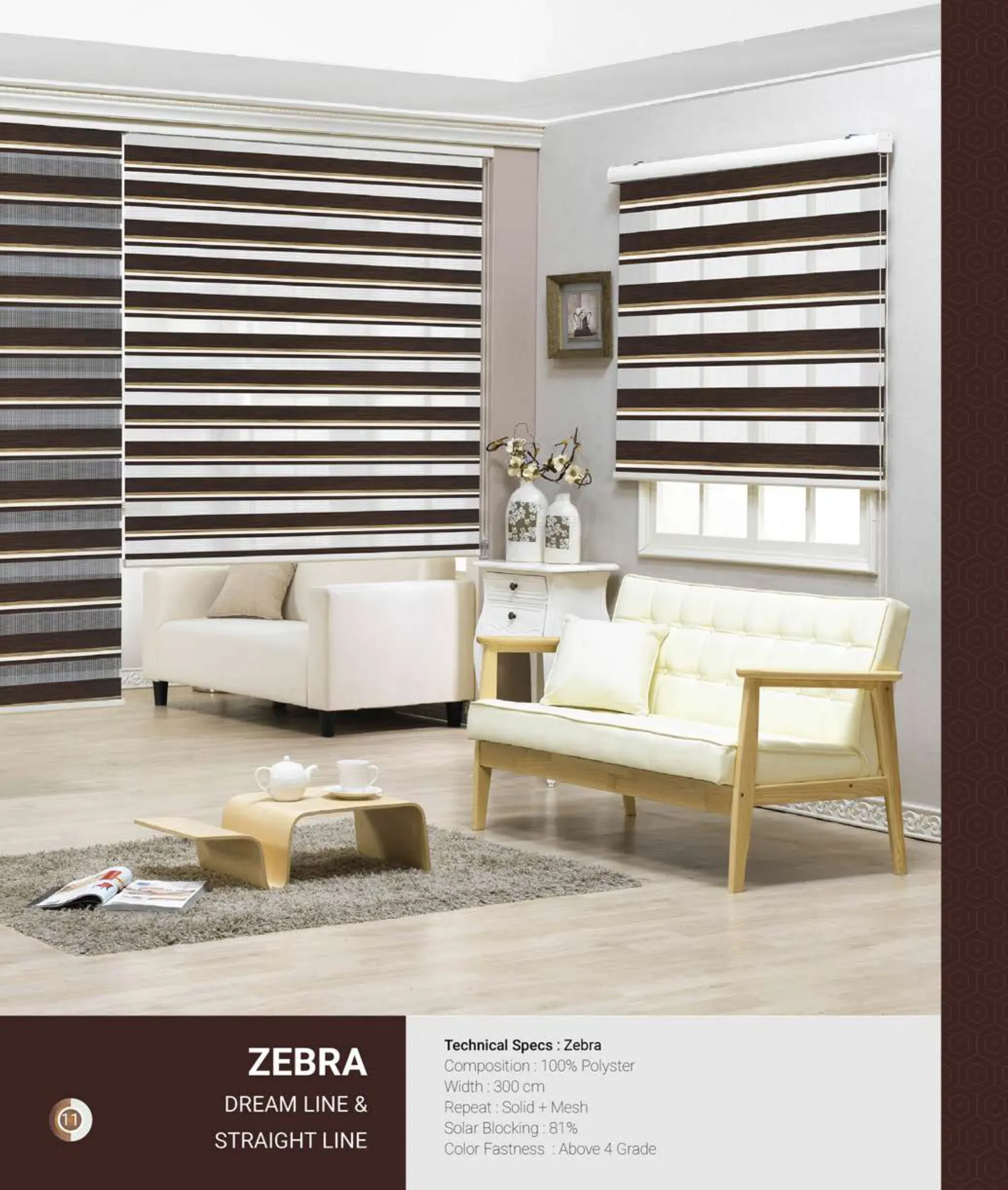 Dream Line Johnson Zebra Blind