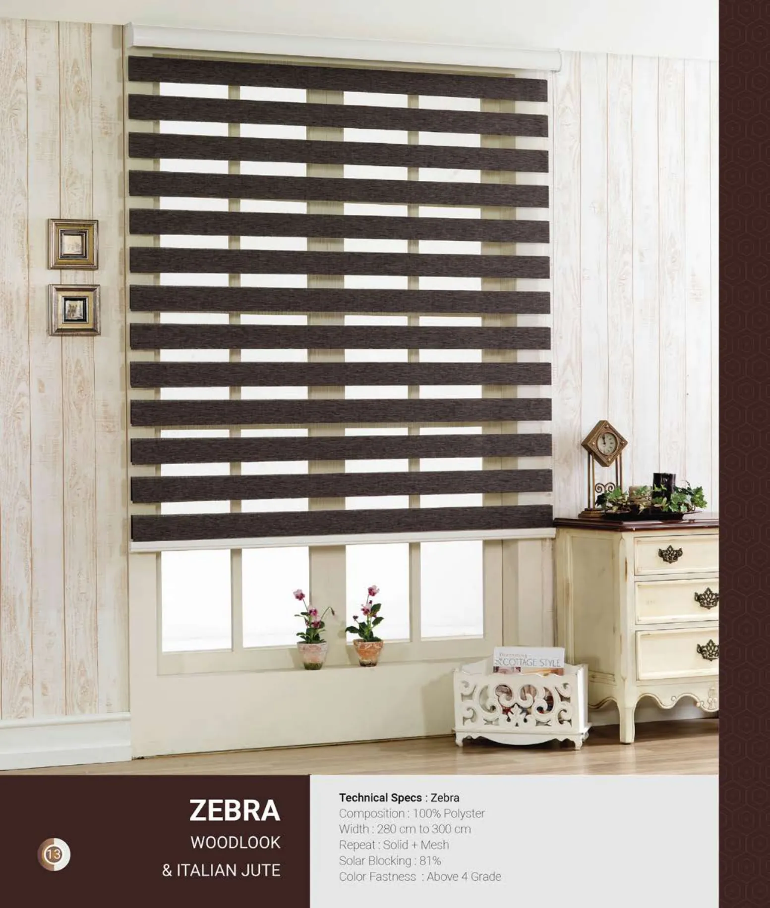 Woodlook Johnson Zebra Blind