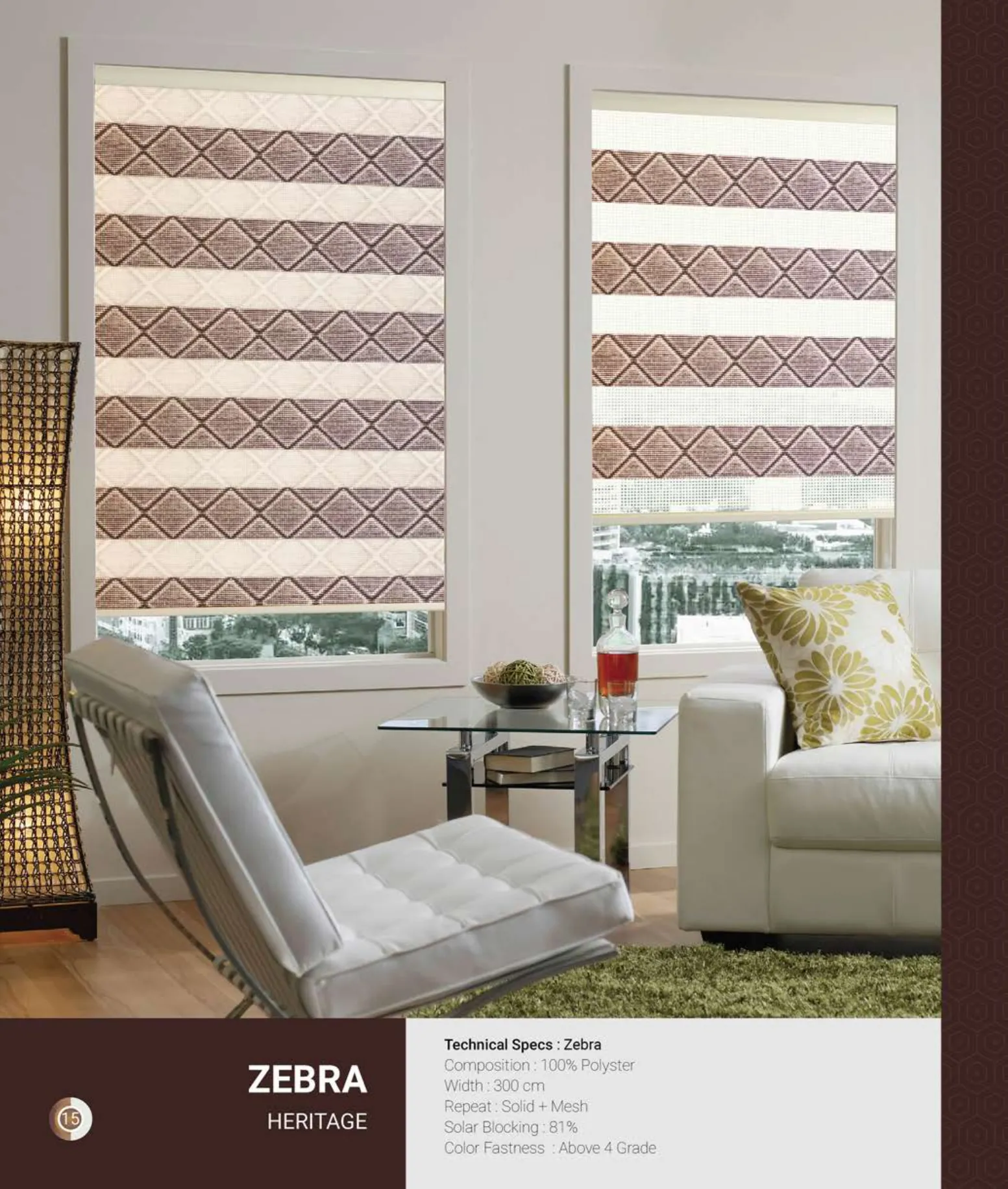 Heritage Johnson Zebra Blind