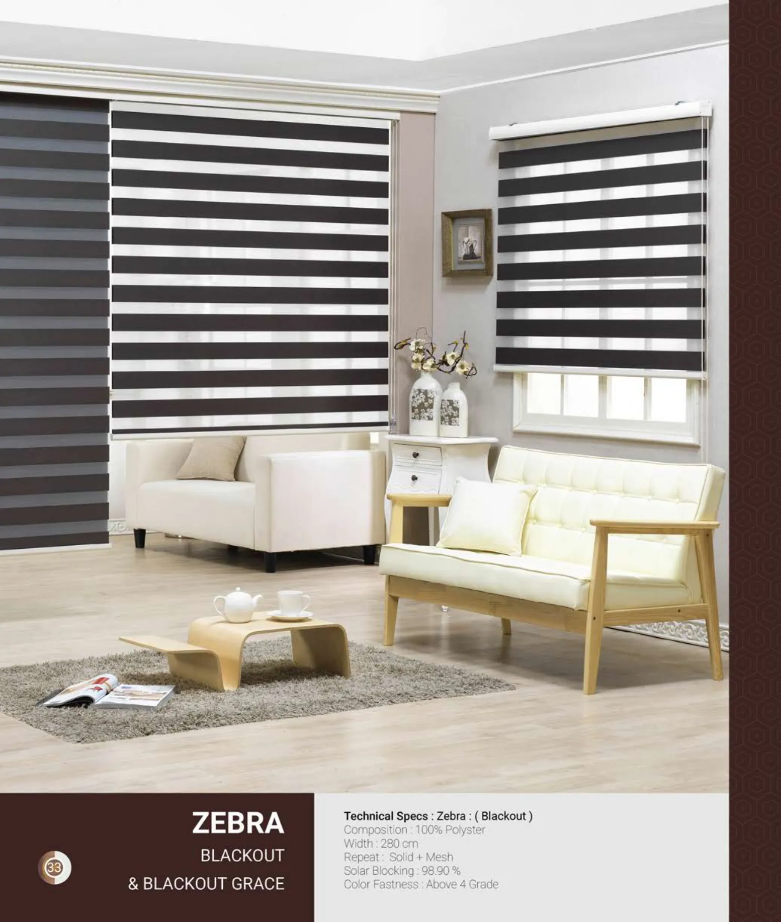 Blackout Johnson Zebra Blind