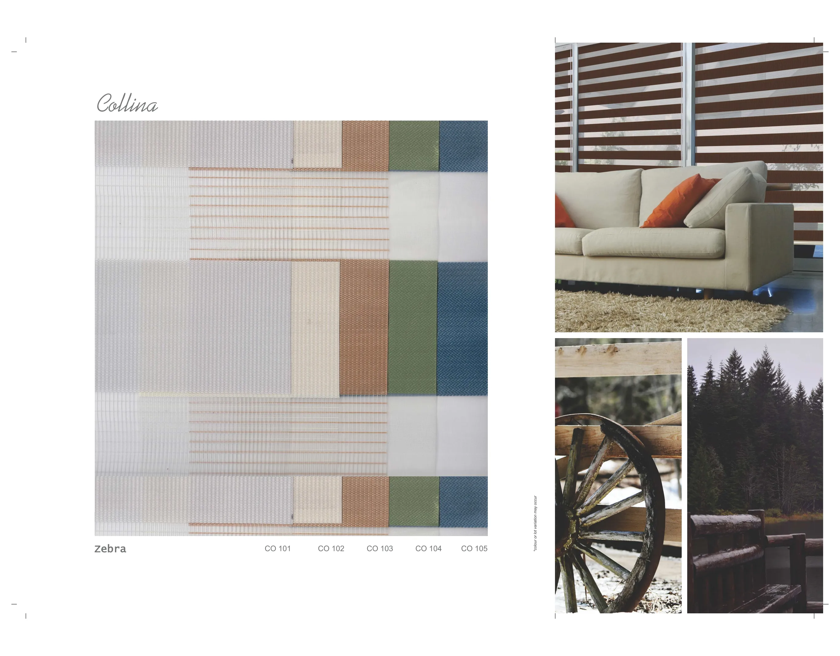 Collina Livin Zebra Blind