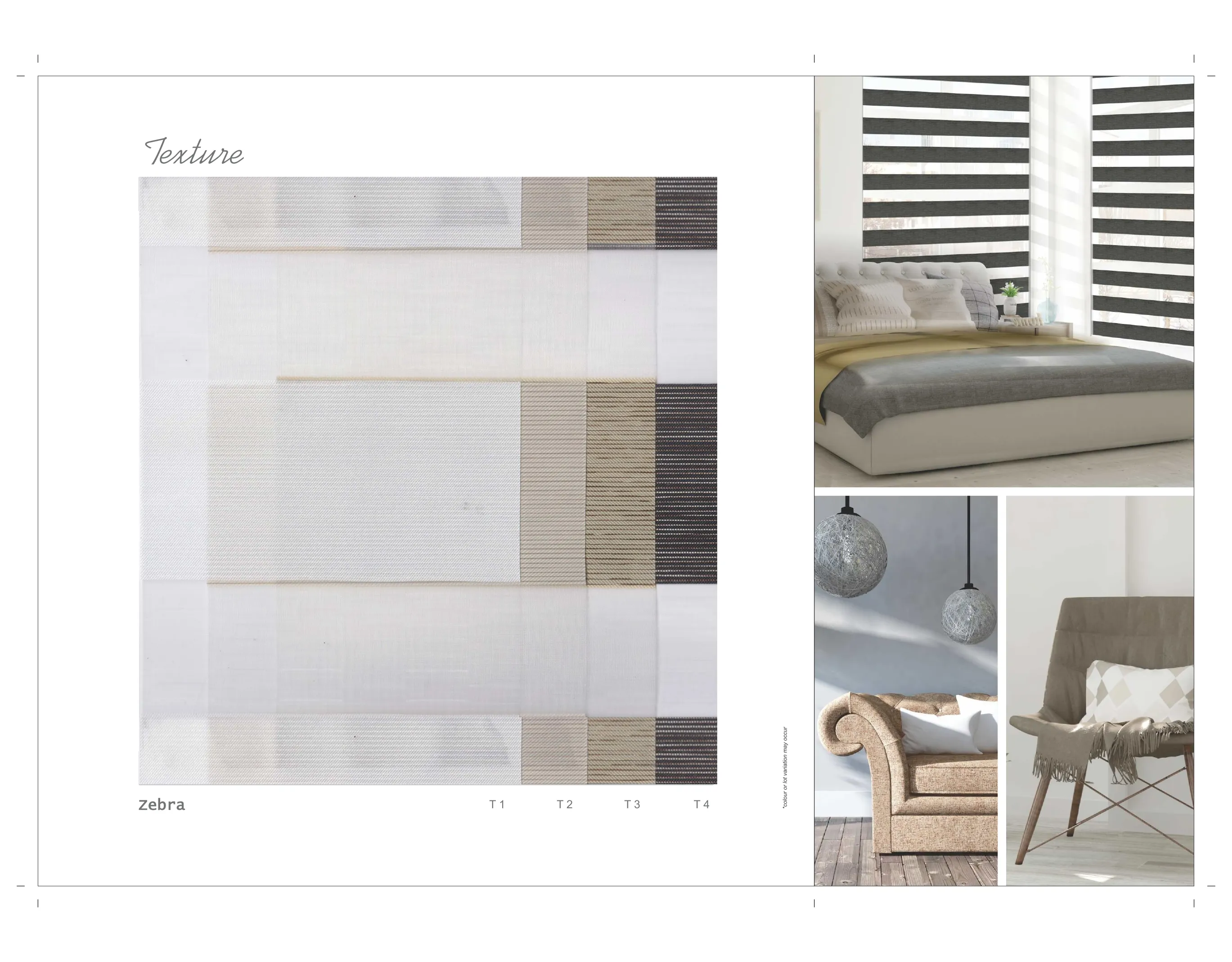 Texture Livin Zebra Blind