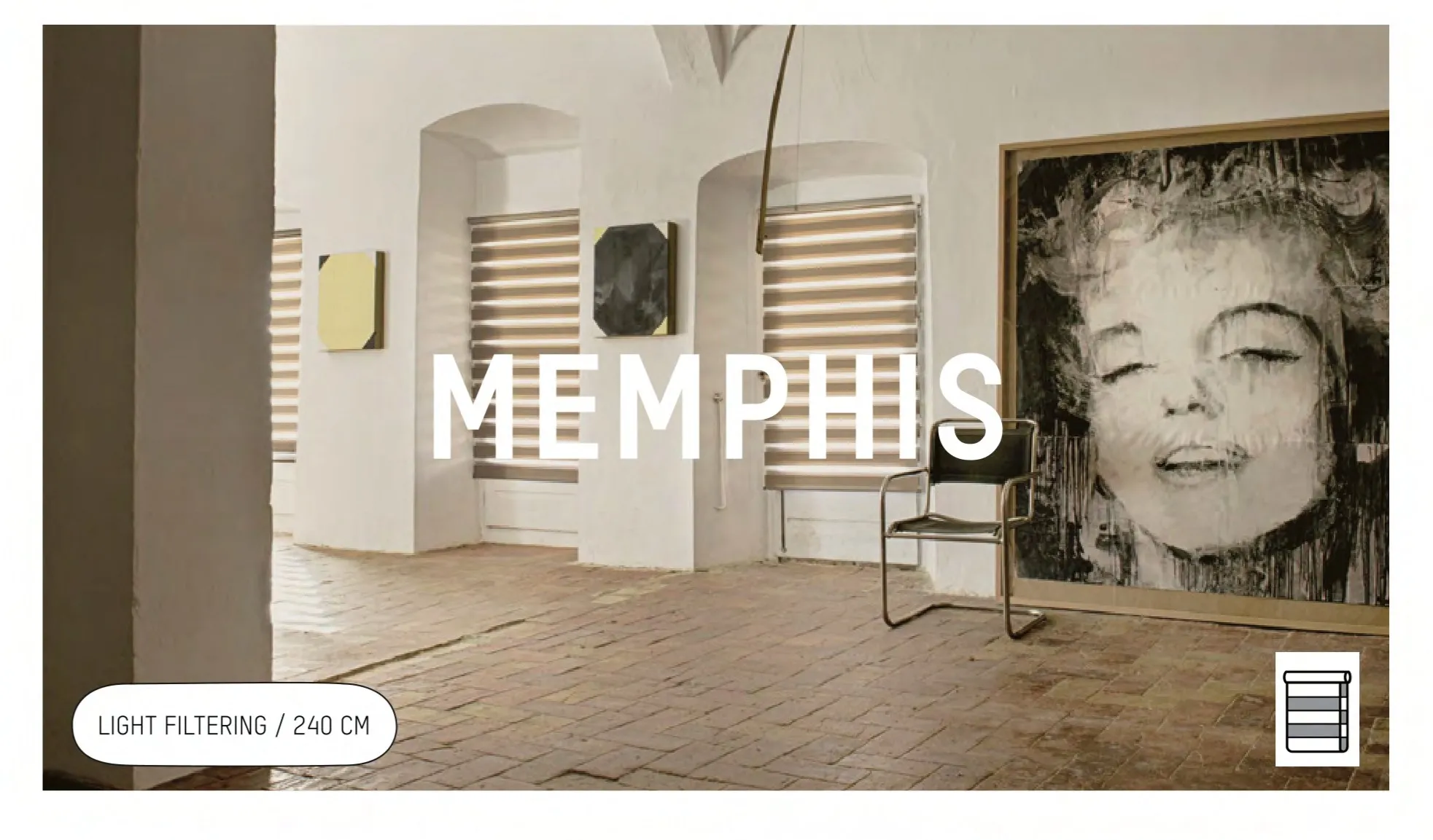 Memphis Mac Zebra Blind
