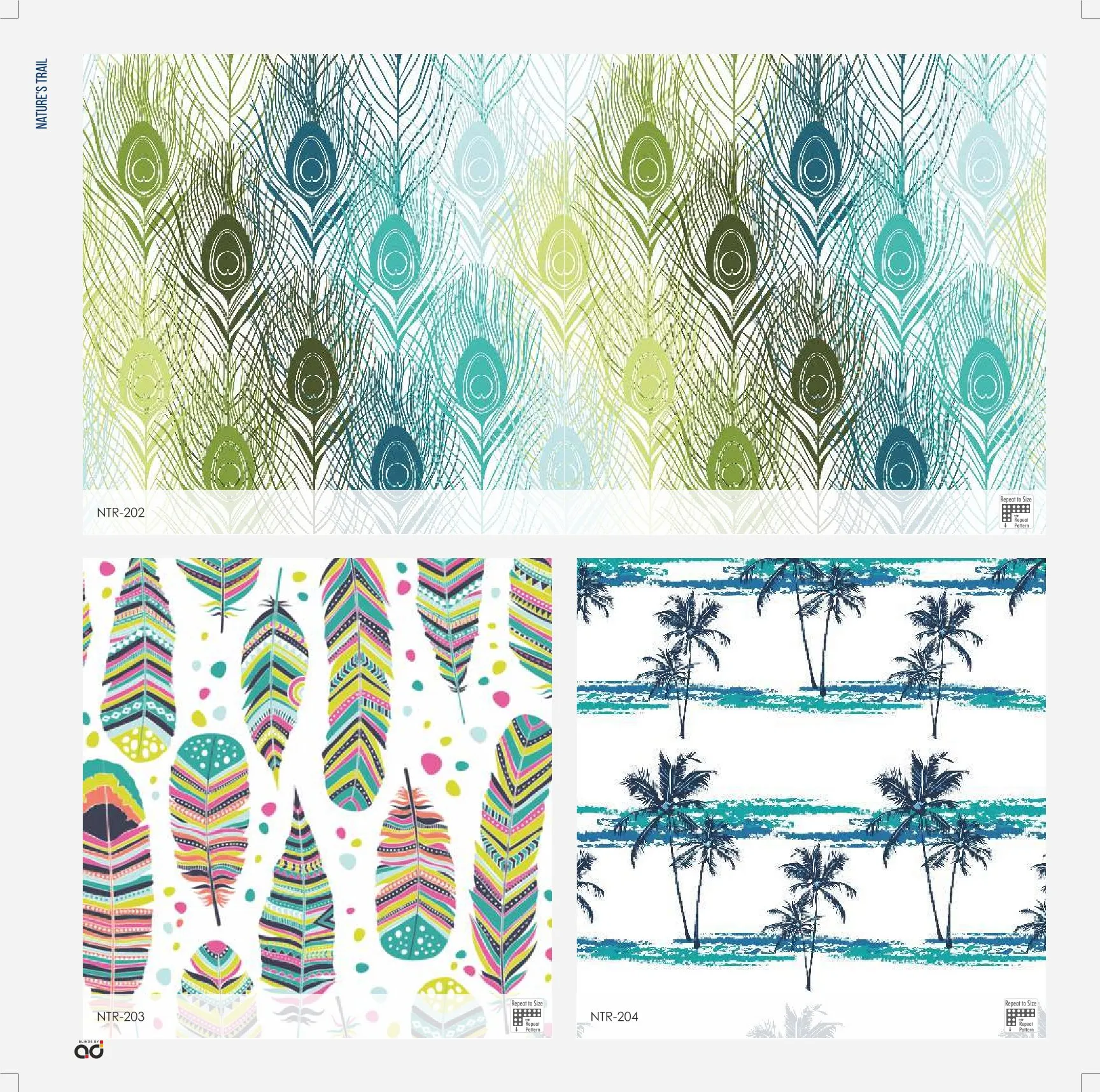 AD Roller Blinds – Nature's Trail Printed Design NTR-202