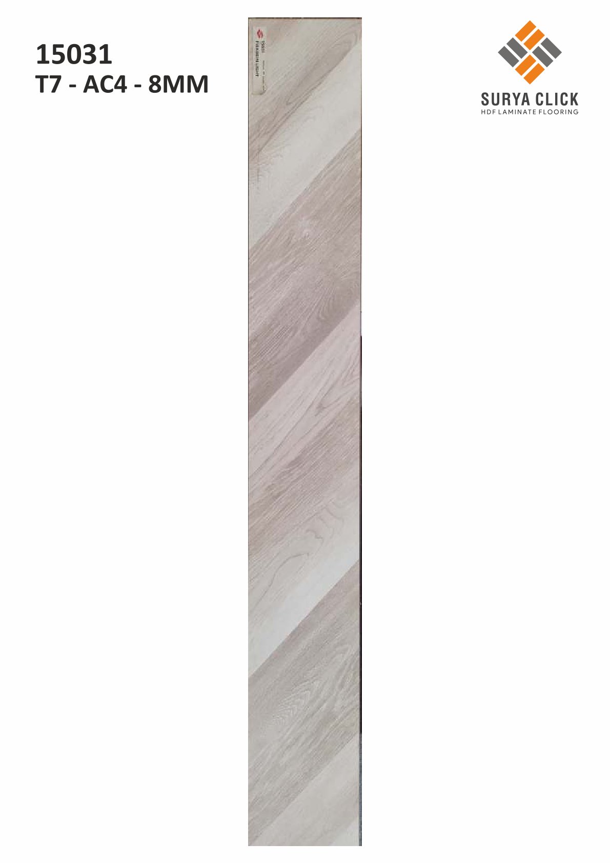 ( 15031  T7 - AC4 - 8MM) Defloors Surya Planks  | Durable Flooring