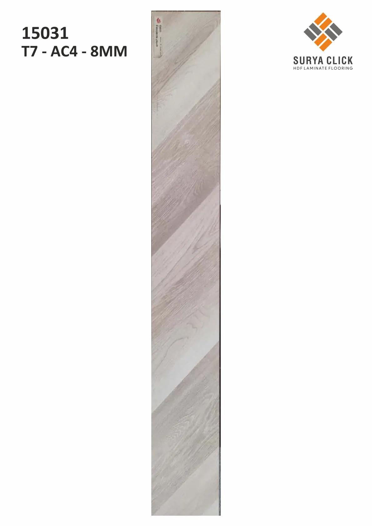 ( 15031  T7 - AC4 - 8MM) Defloors Surya Planks  | Durable Flooring