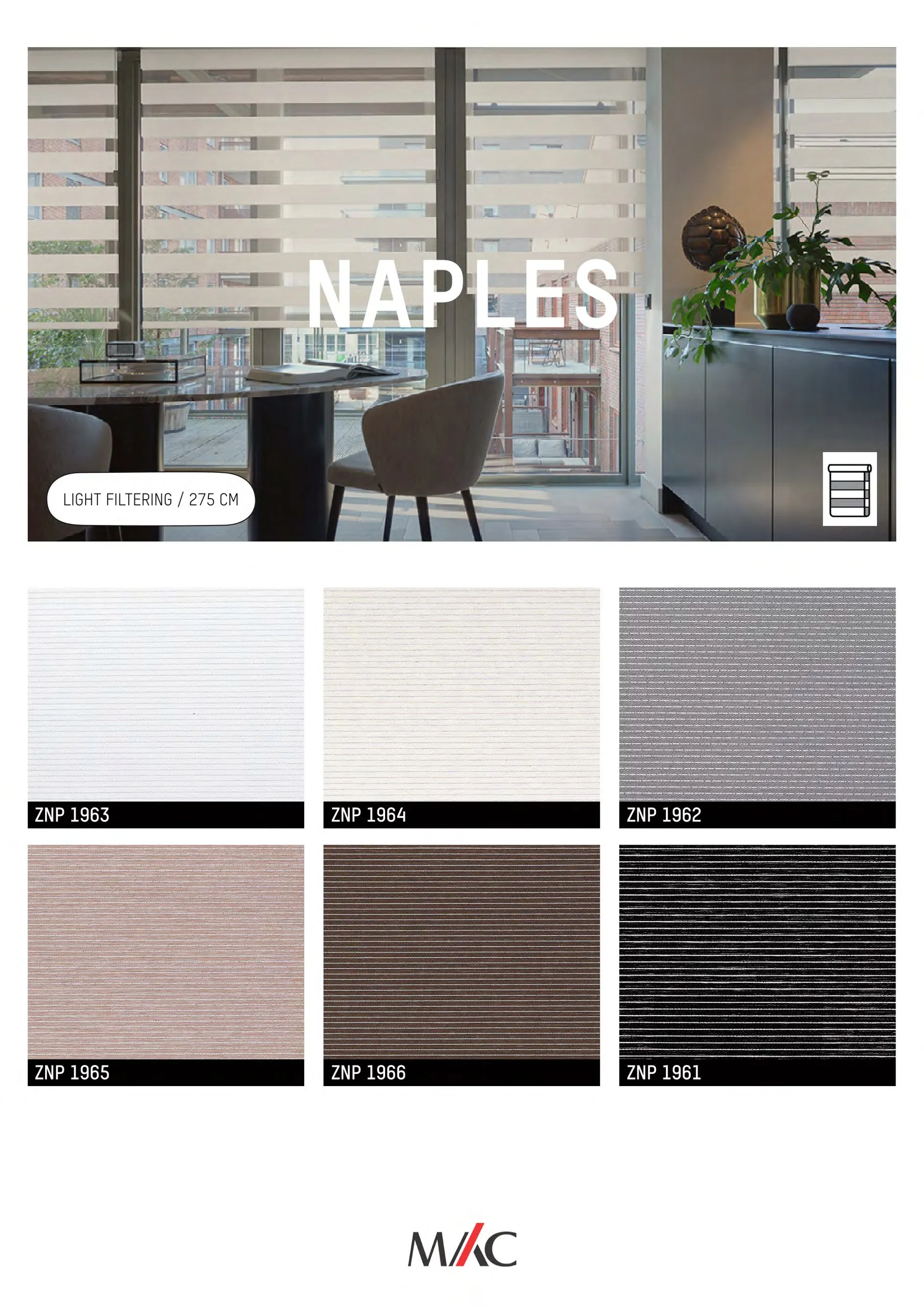 Mac Zebrano Blinds NAPLES – Elegant Light Control