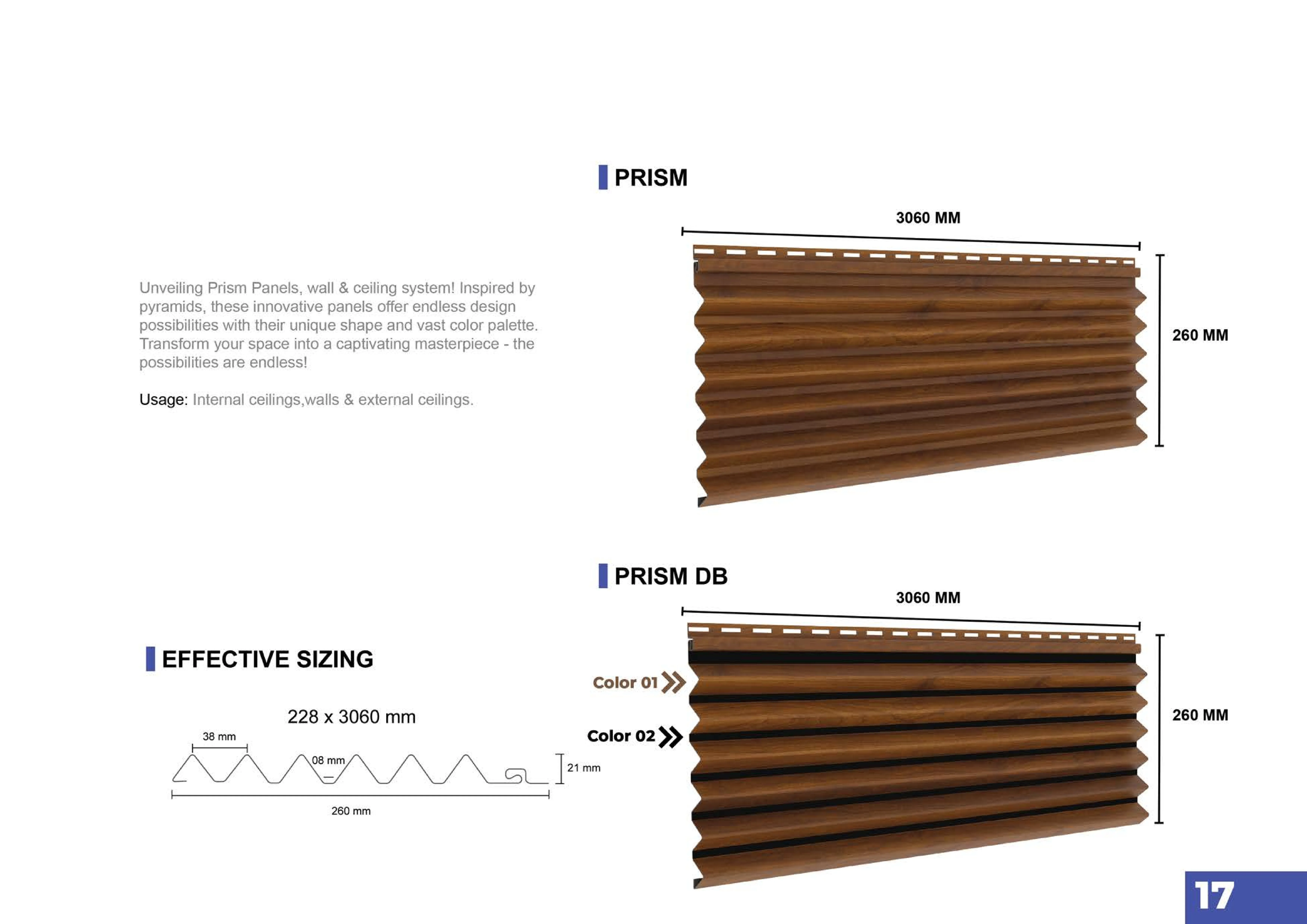 Pare Innov2+ Ceiling Panel Prism DB