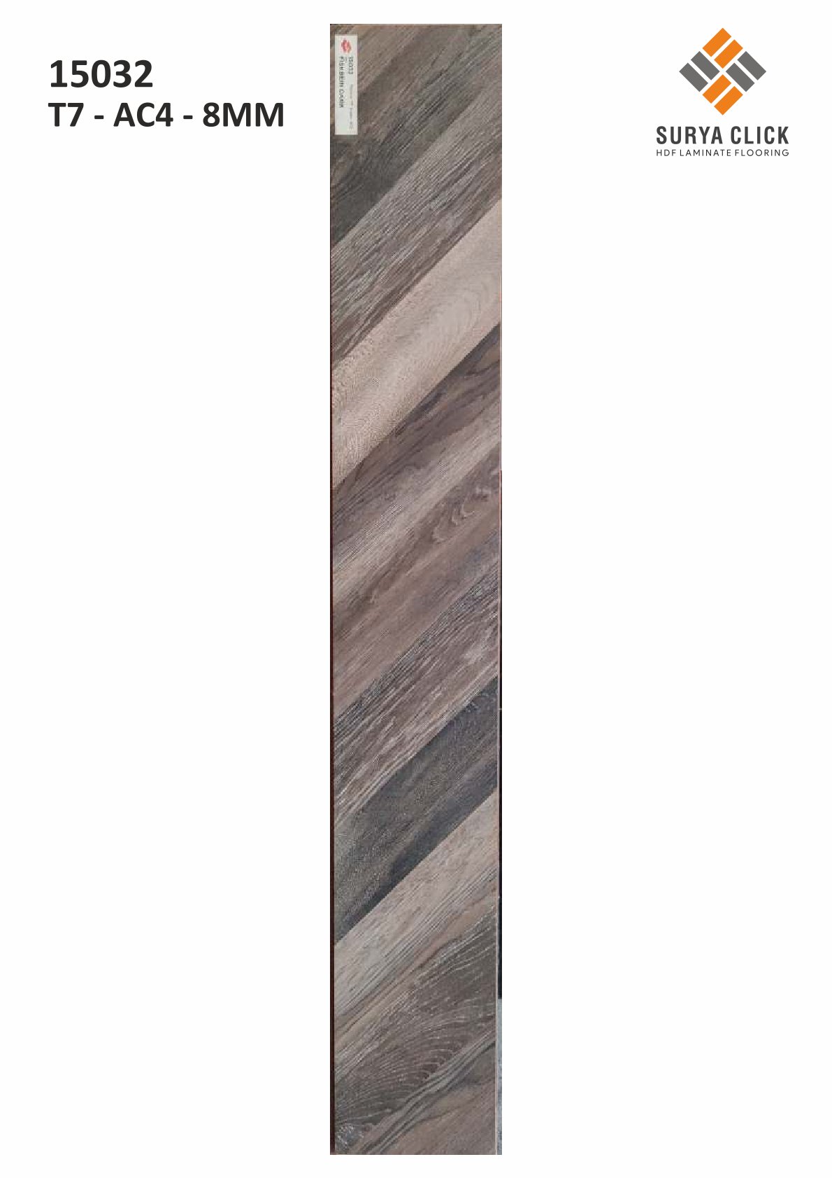 ( 15032  T7 - AC4 - 8MM ) Defloors Surya Planks  | Durable Flooring