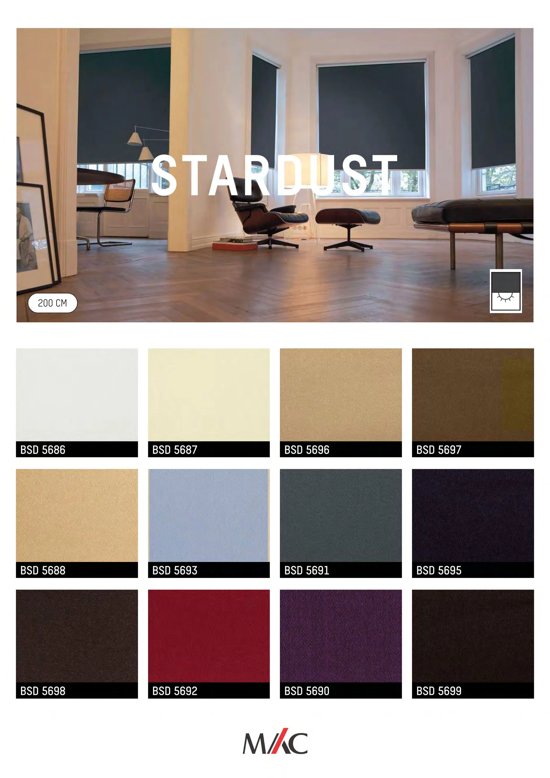 Mac Blackout Blinds STARDUST – Complete Light Control