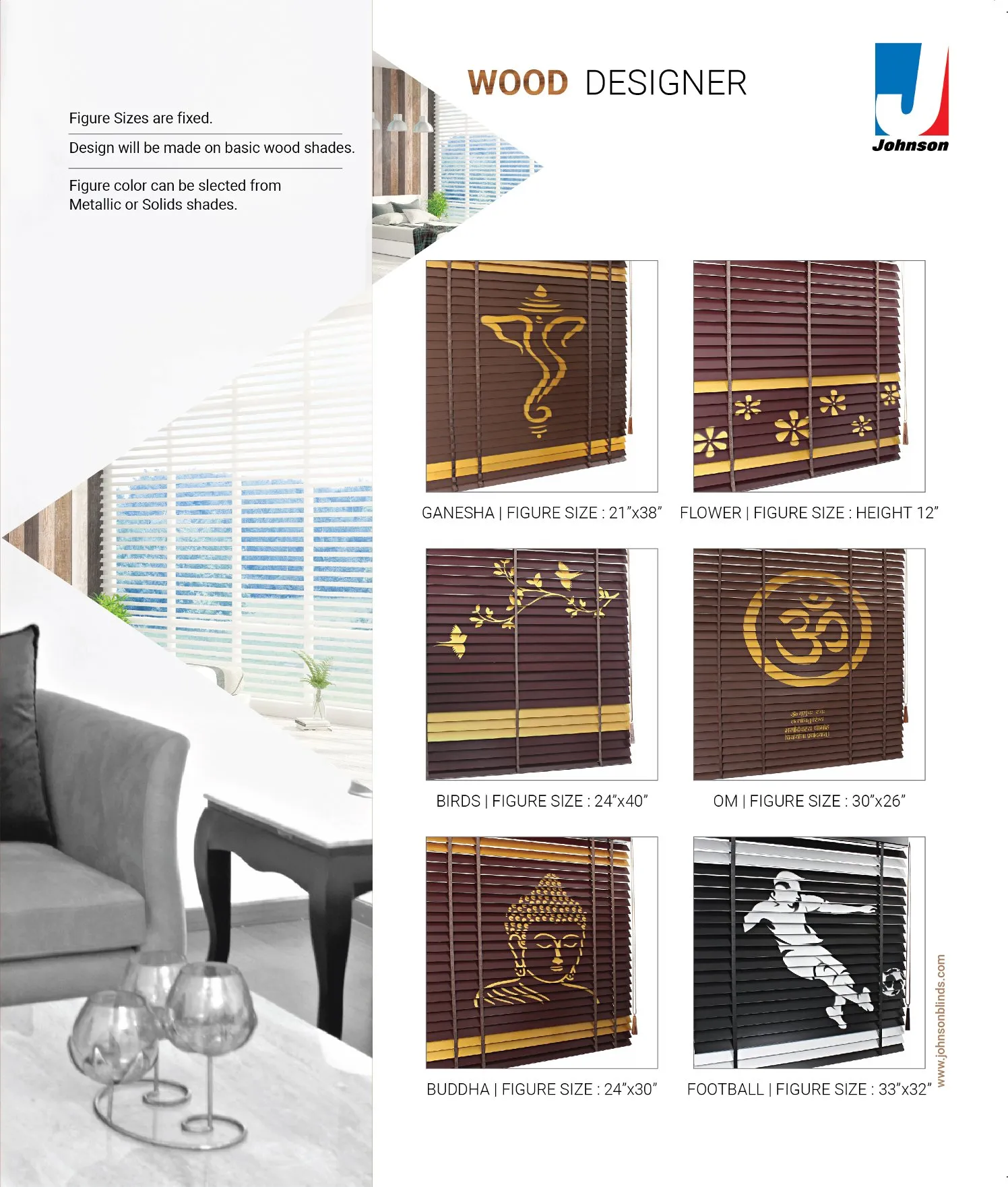 Johnson Wooden Window Blinds – Custom Wood Designs