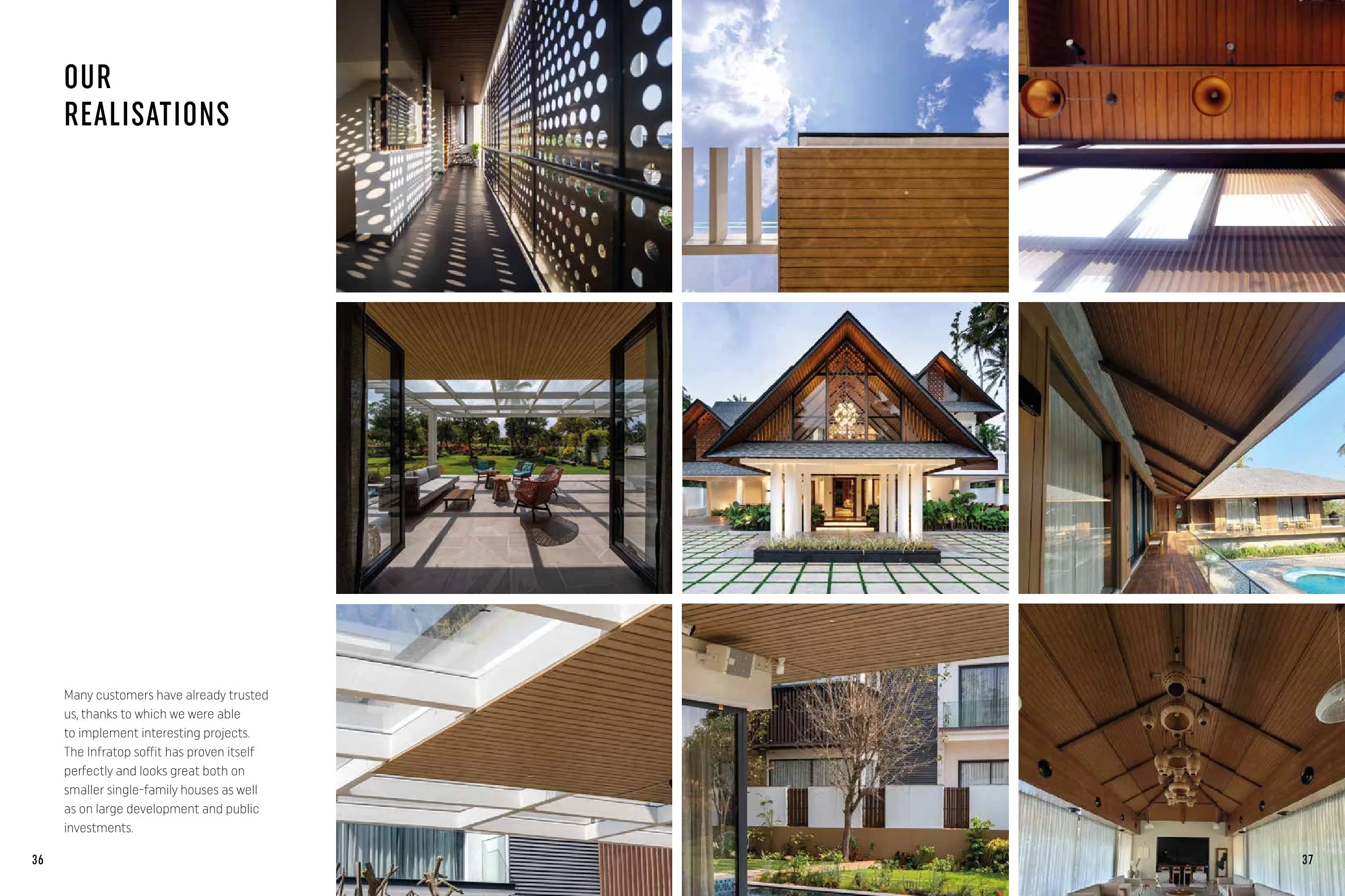 Vox Infratop Ceiling & Wall Panels –OUR  REALISATIONS