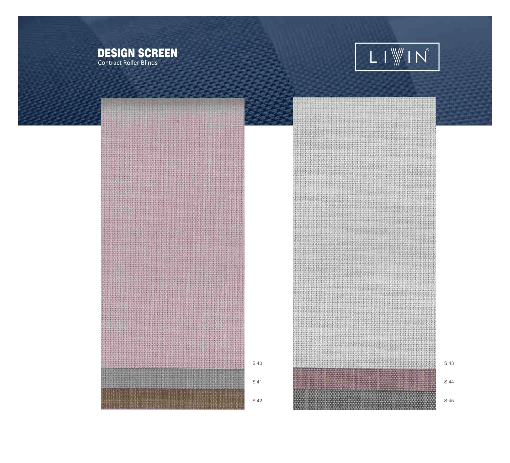 Livin Roller Blinds – Stylish & Light-Filtering S-40 TO 45-Shades