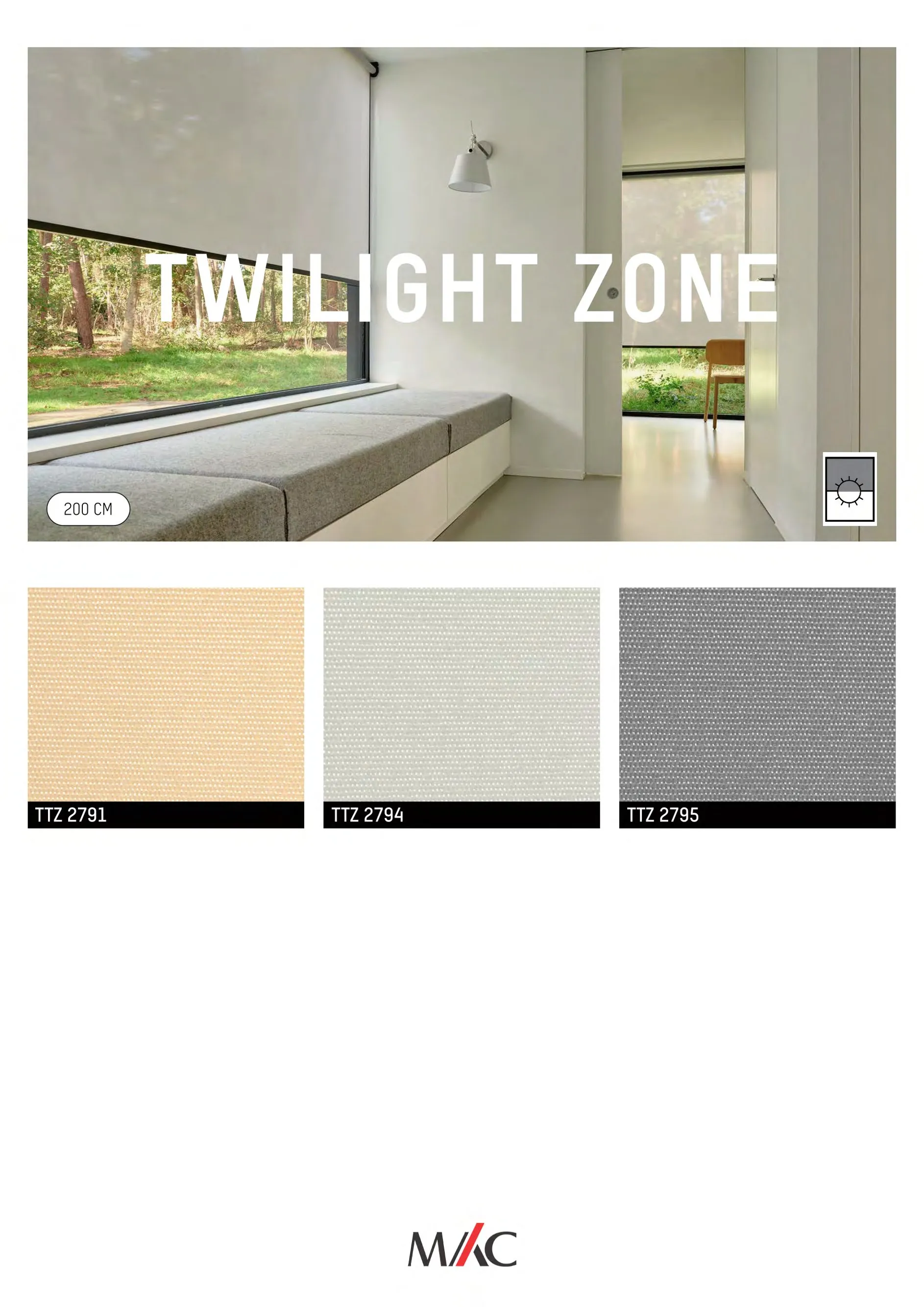 Mac Translucent Blinds TWILIGHT ZONE – Soft Light & Privacy