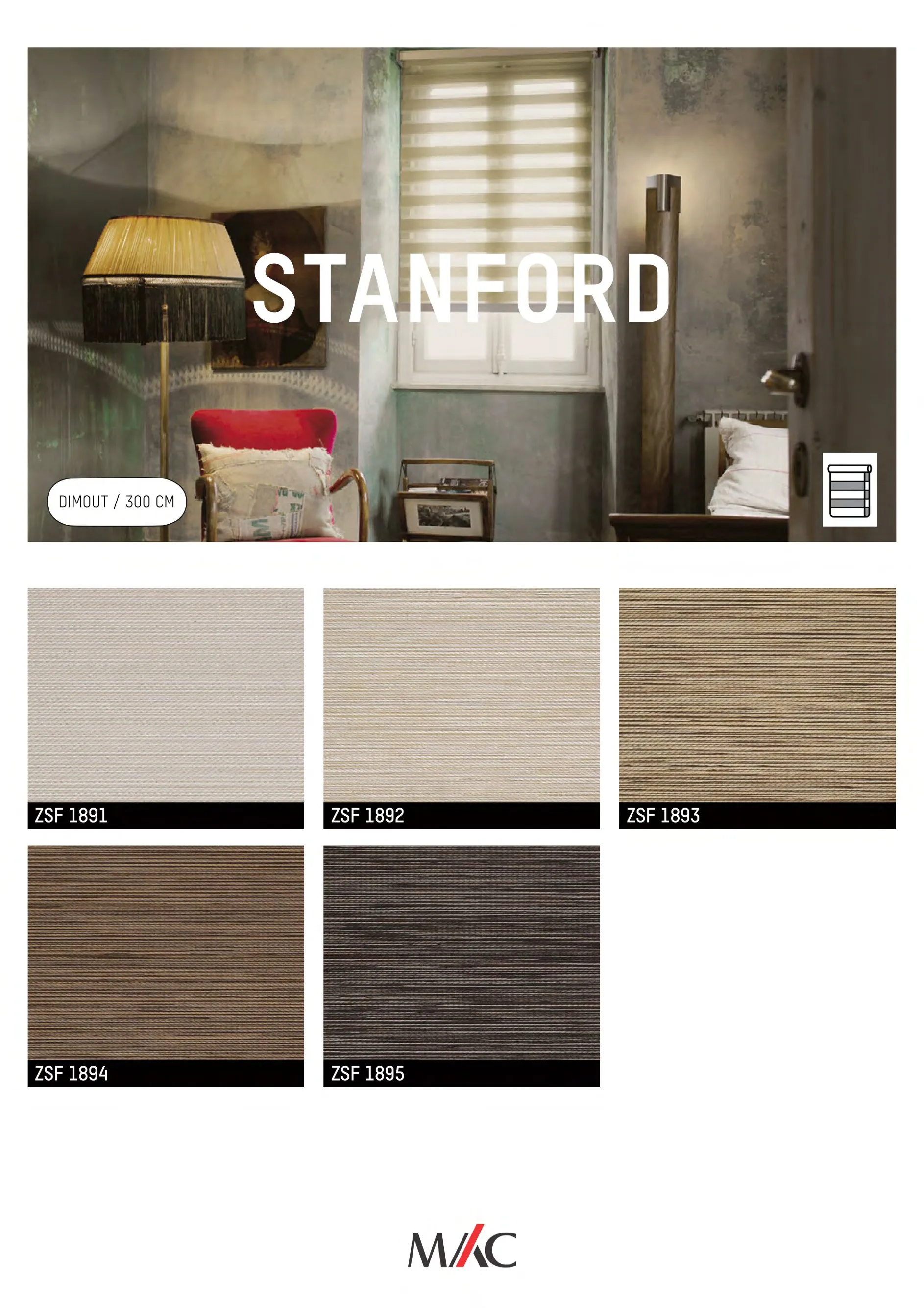 Mac Zebrano Blinds STANFORD– Elegant Light Control