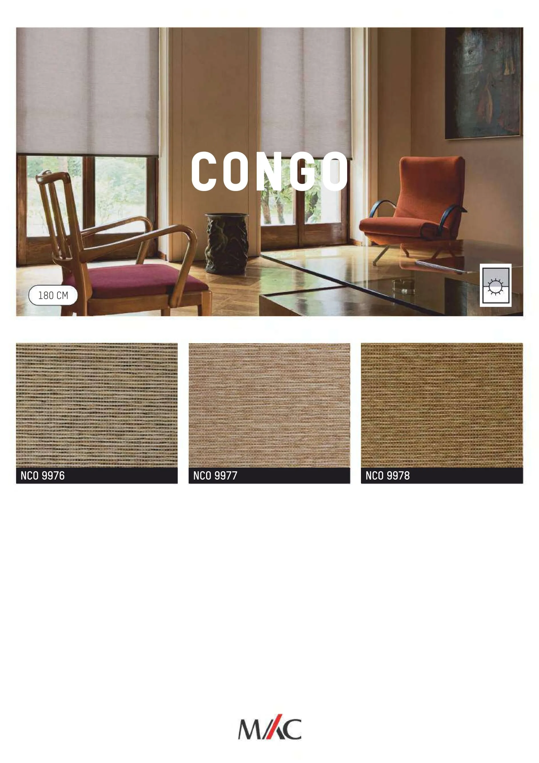 Mac Nature Blinds CONGO – Stylish & Durable Window Blinds