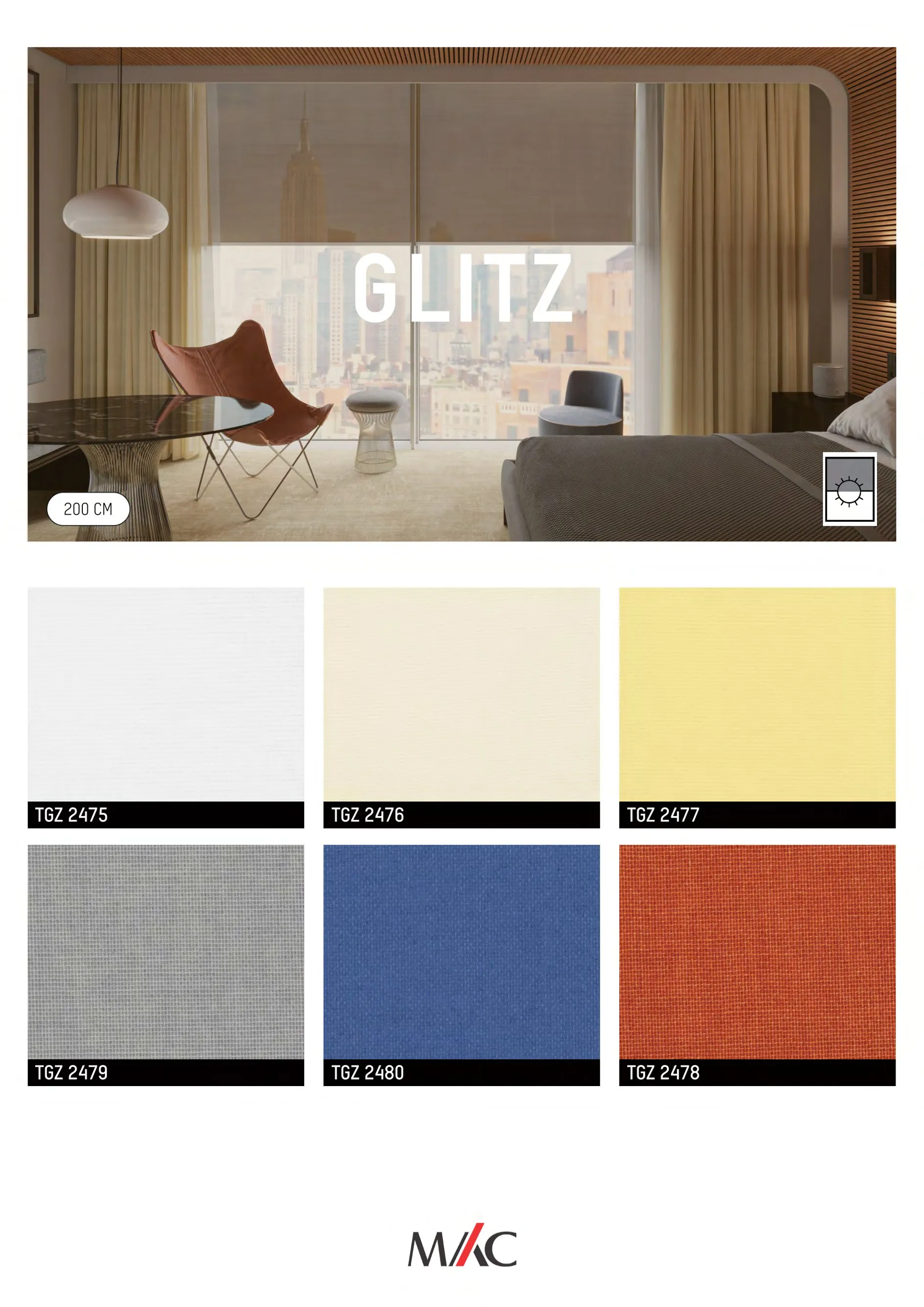 Mac Translucent Blinds GLITZ – Soft Light & Privacy