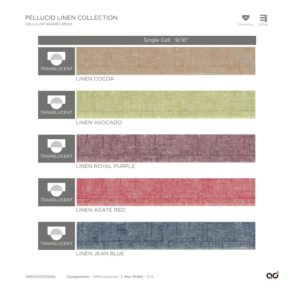 AD Cellular Collection – Stylish & Functional Designs  Pellucid Linen Collection
