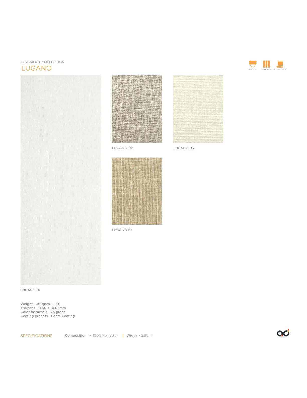 AD Cortina Collection Vol-2 Blackout Curtains  LUGANO