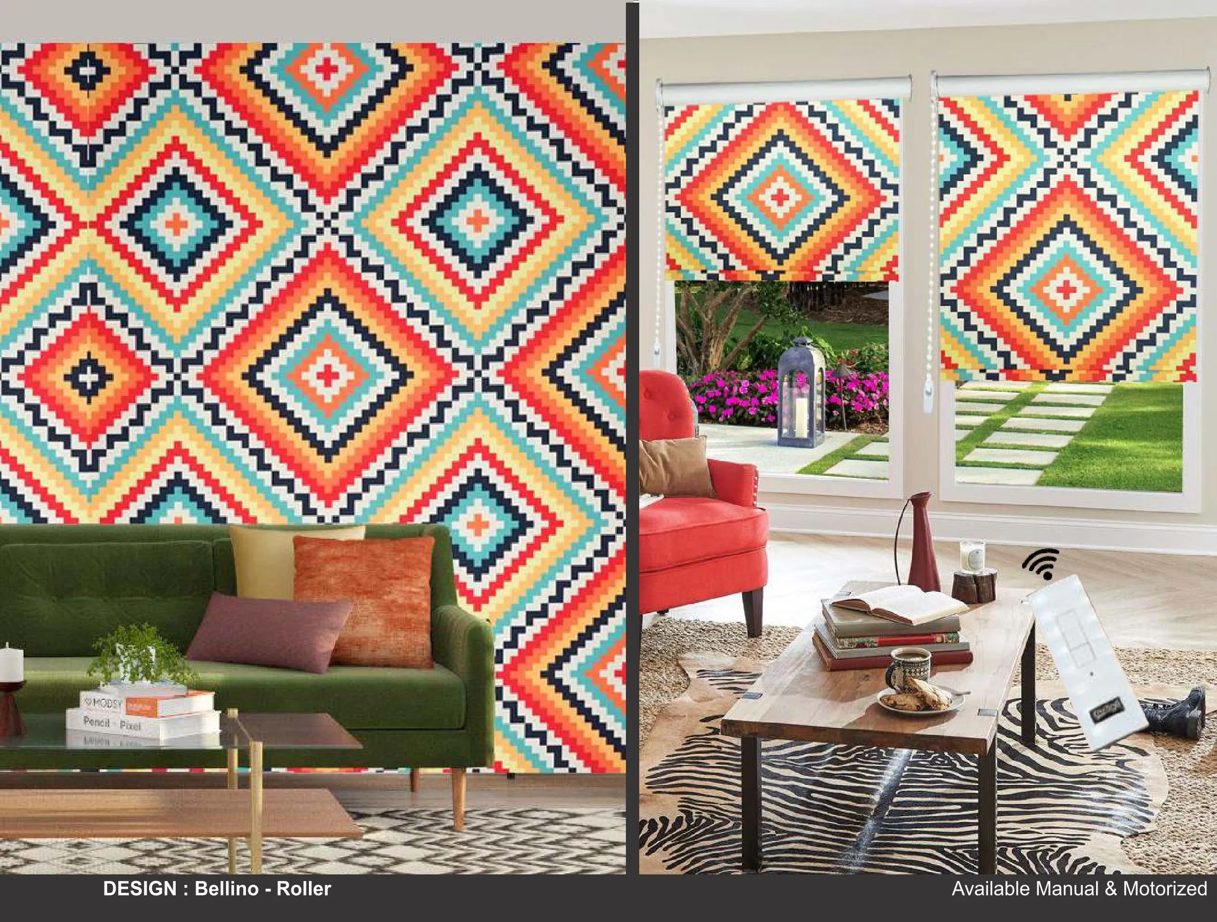 Kazage Bellino  Printed Blinds & Wallpapers Design
