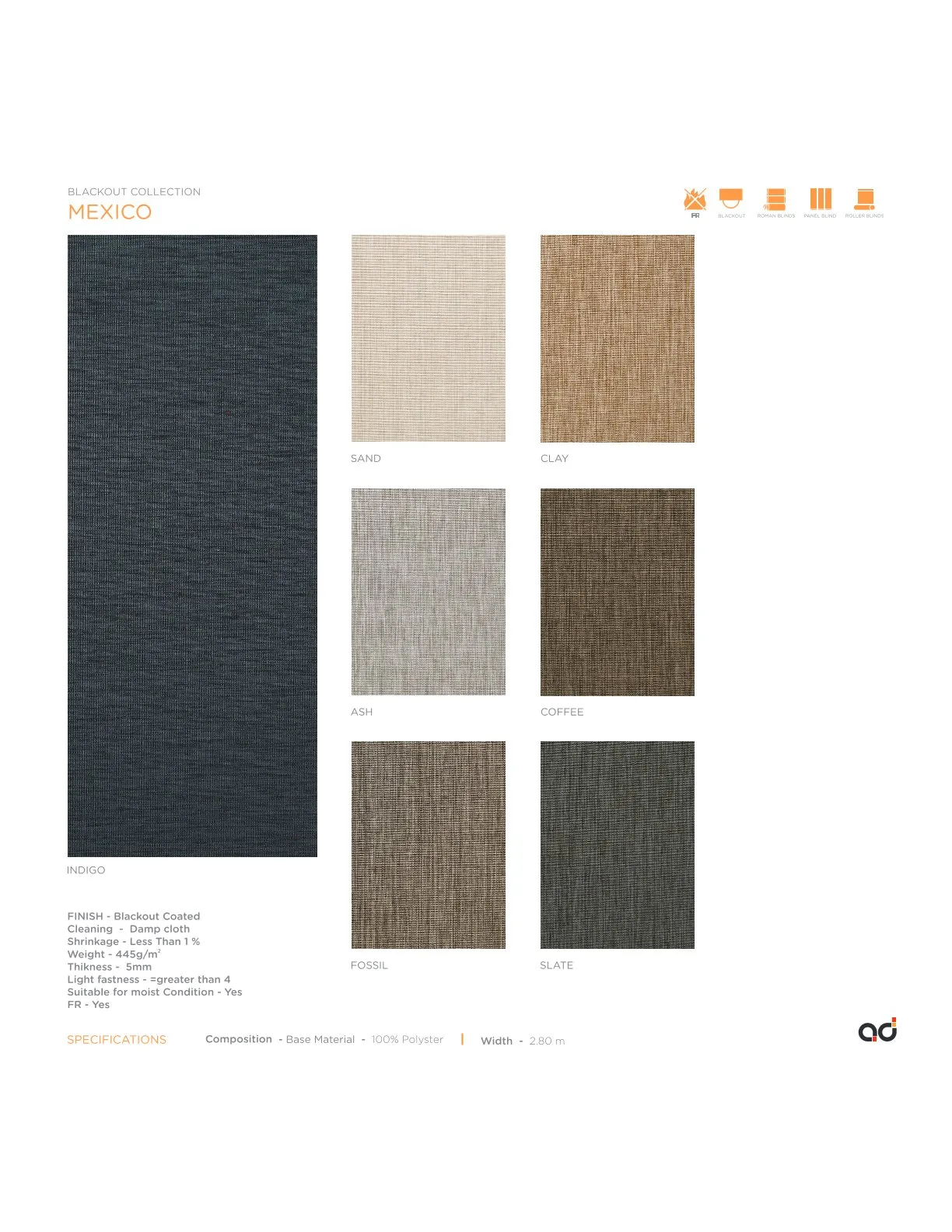 AD Cortina Collection Vol-2 Blackout Curtains MEXICO