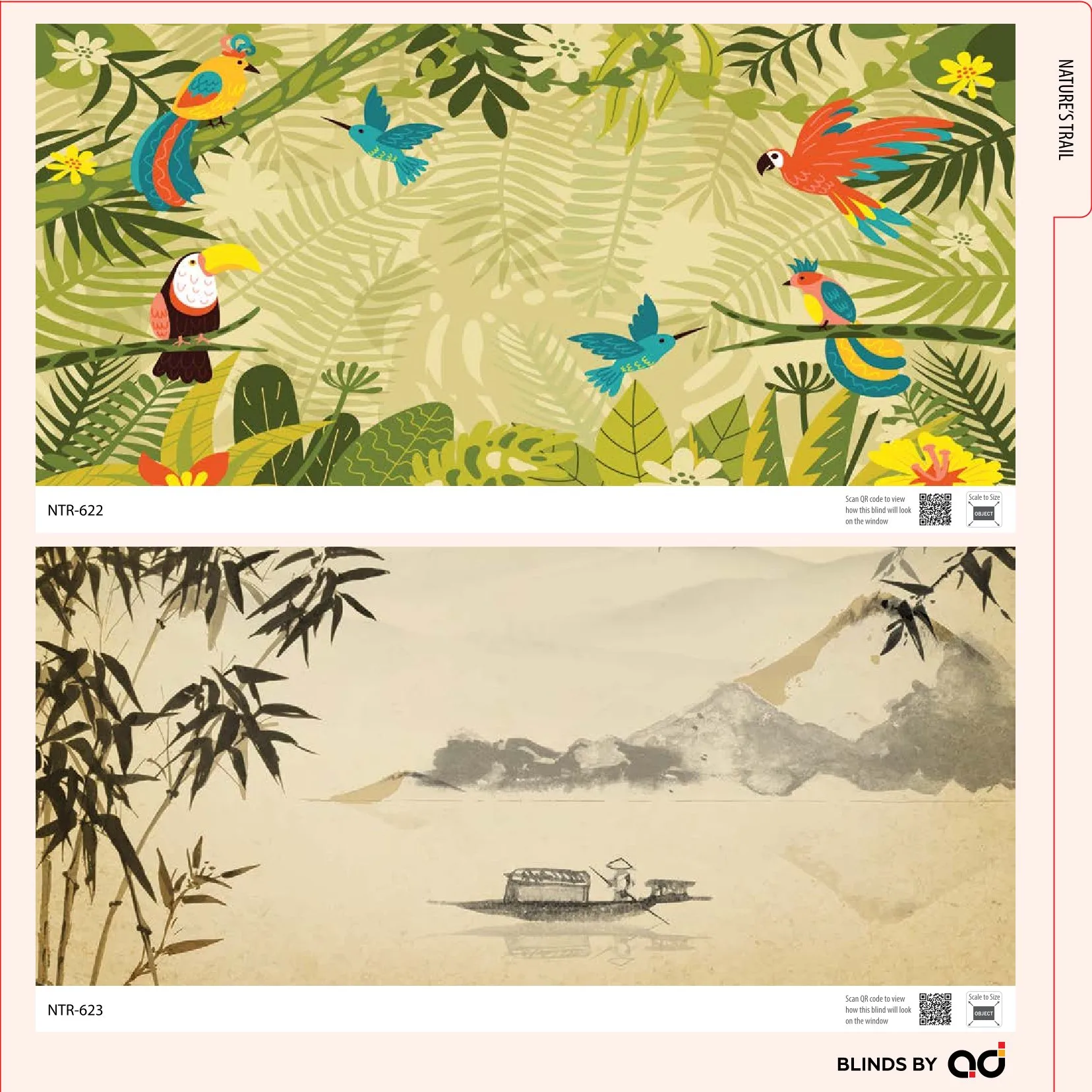AD Printed Roller Blind – Stylish & Functional  NTR-622