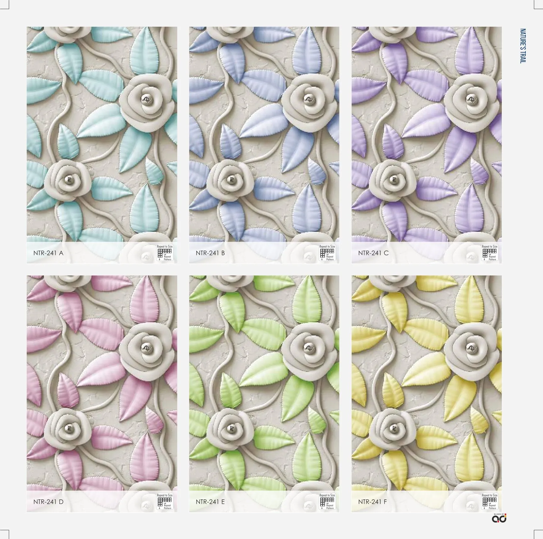 AD Roller Blinds – Nature's Trail Printed Design NTR-241 A