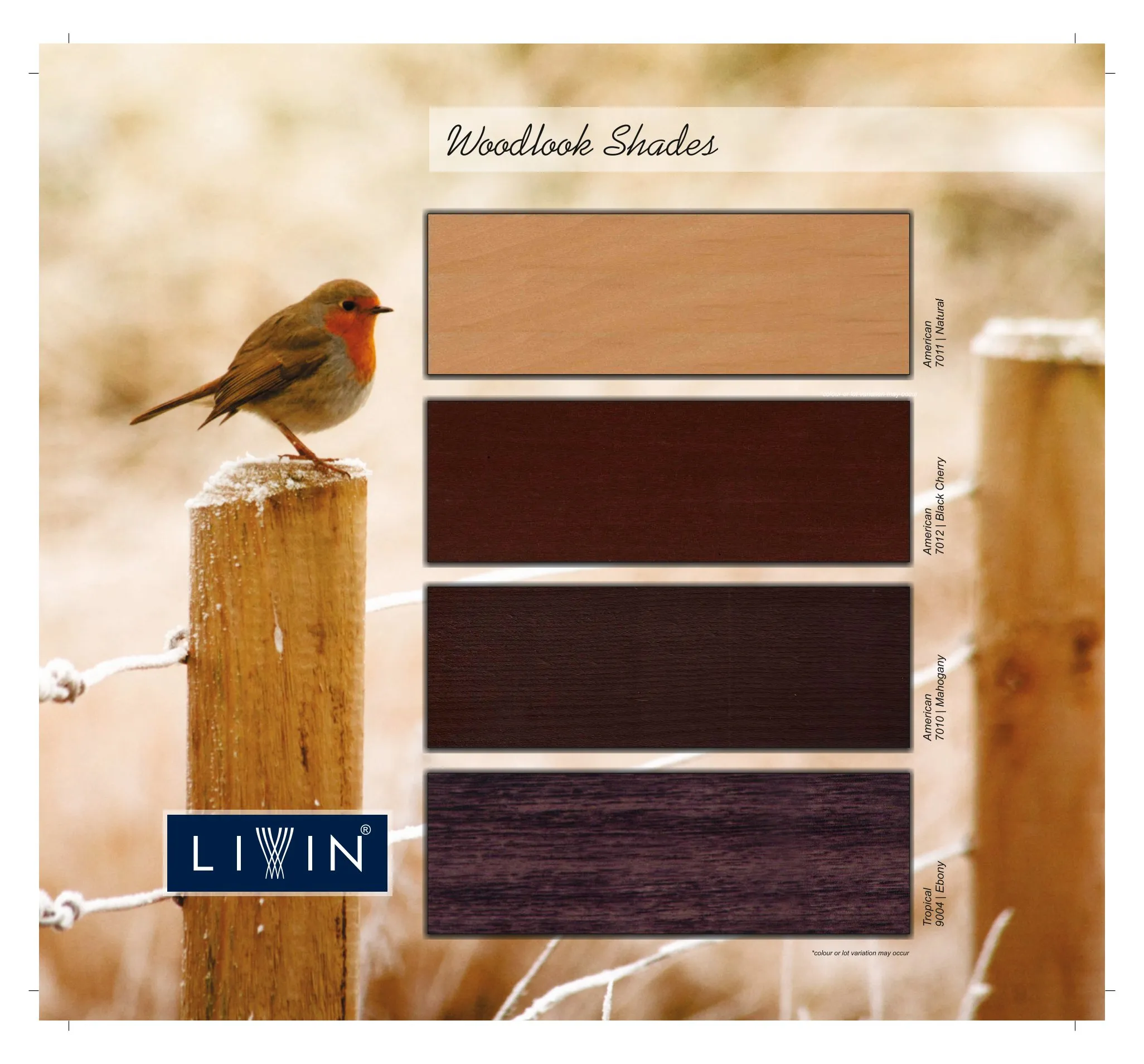 Livin Wooden Blinds 9004– 7010 -Elegant & Durable