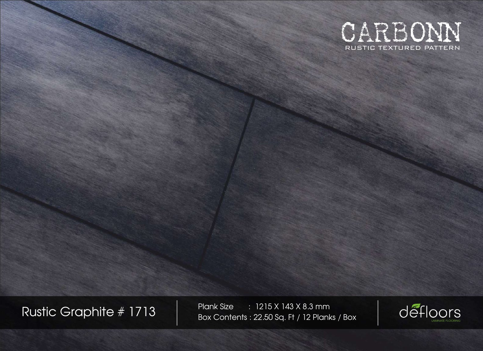 Defloors Carbonn Rustic Graphite #1713 - 8.3MM