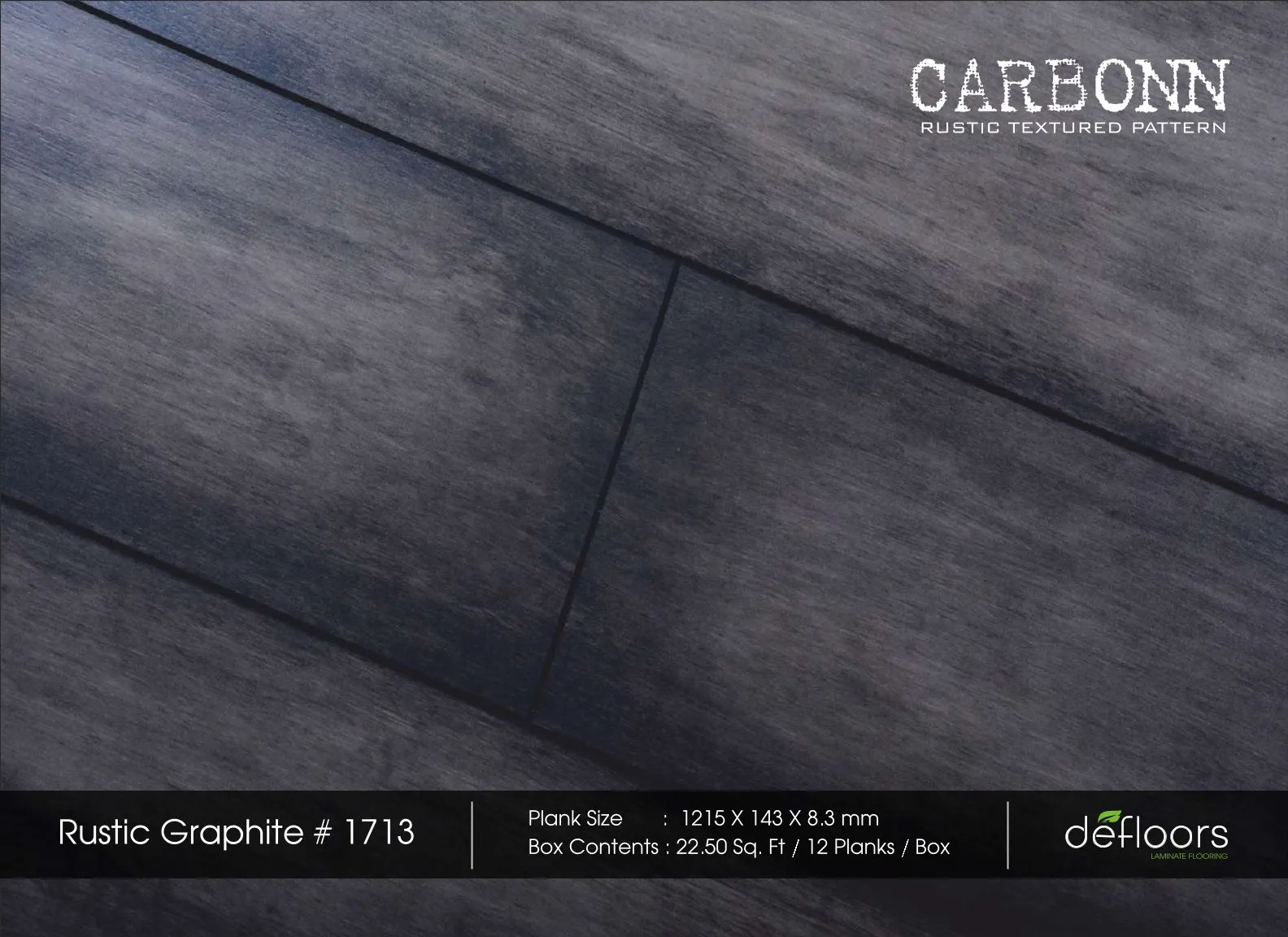 Defloors Carbonn Rustic Graphite #1713 - 8.3MM