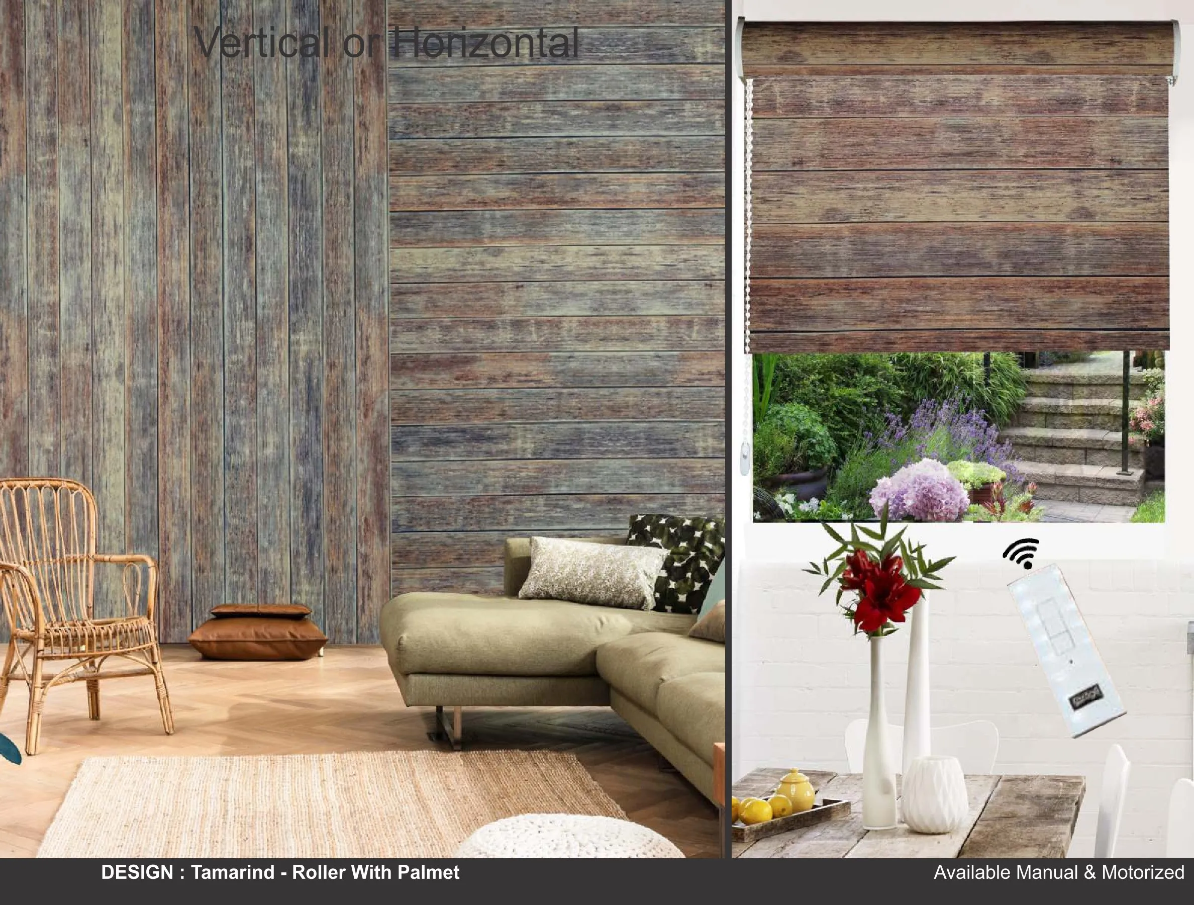 Kazage Tamarind  Printed Blinds & Wallpapers Design