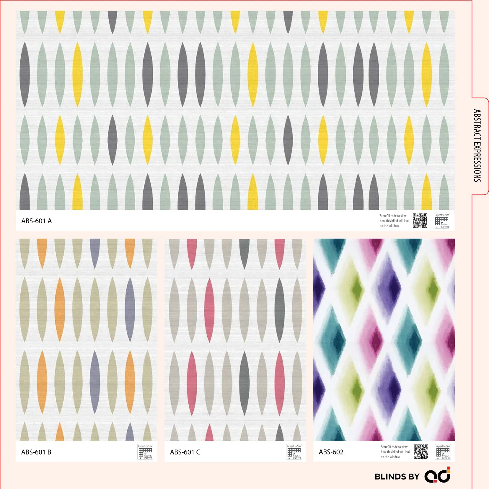 AD Printed Roller Blind – Stylish & Functional ABS-601 A