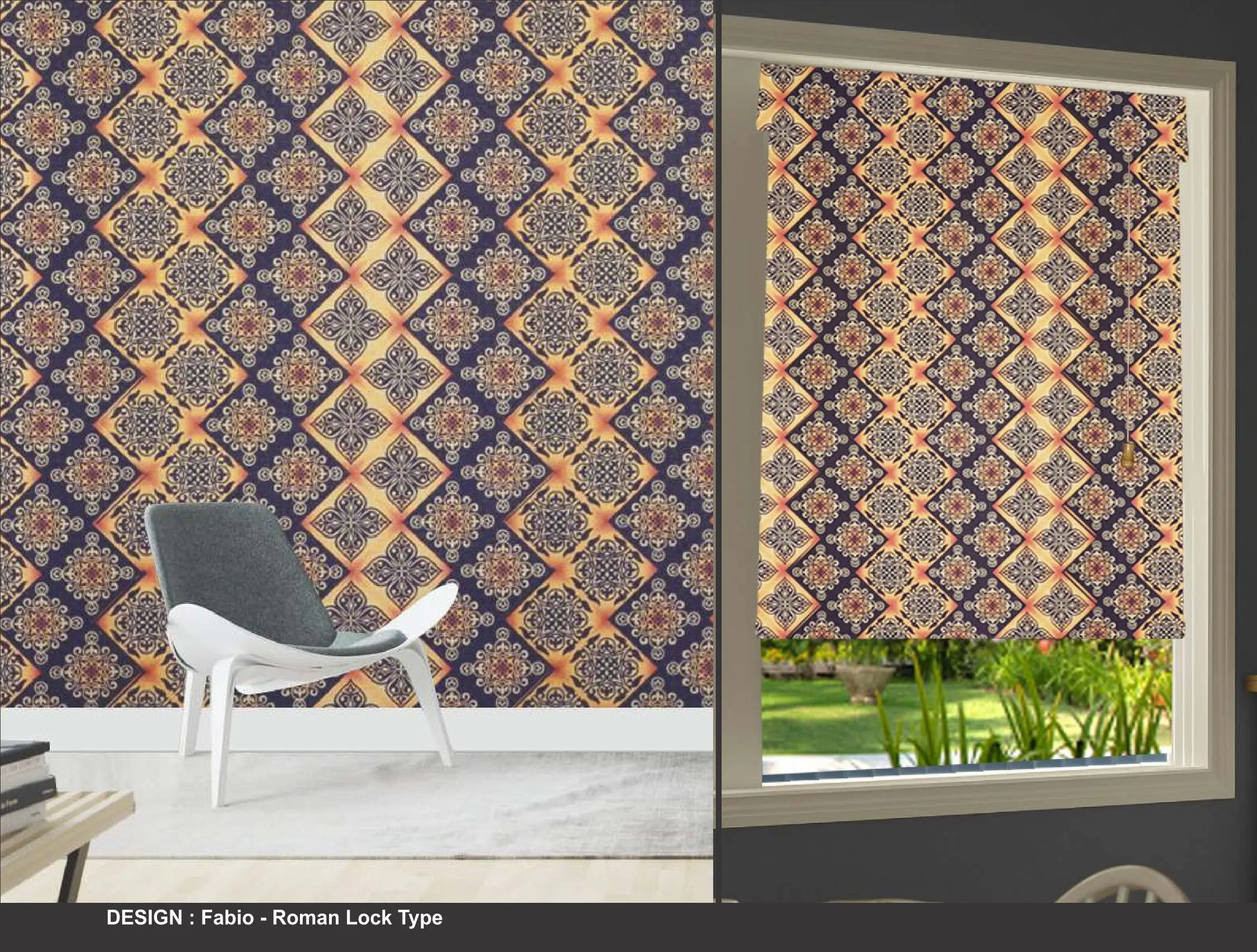 Kazage Fabio  Printed Blinds & Wallpapers Design