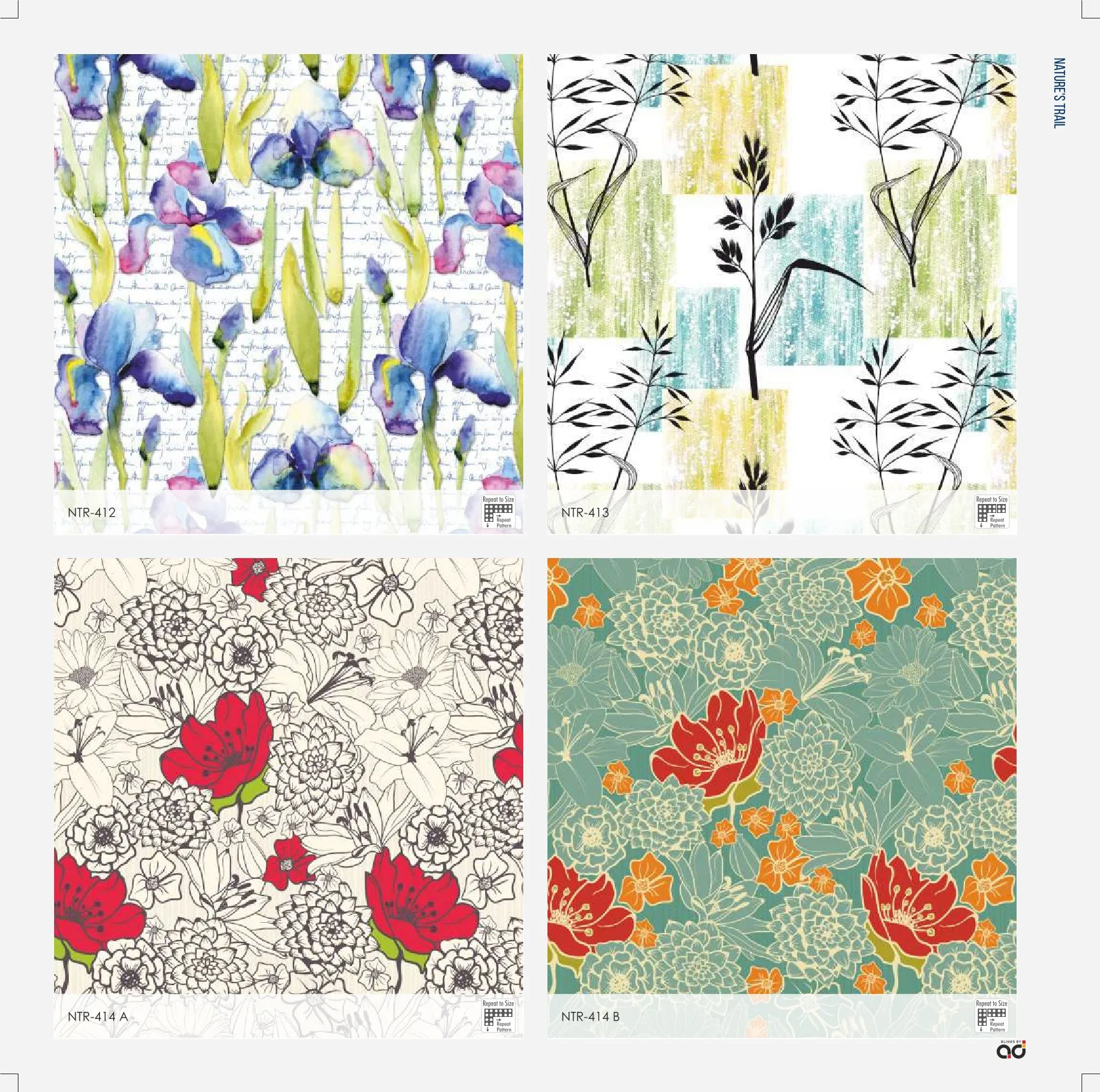 AD Roller Blinds – Nature's Trail Printed Design NTR-412