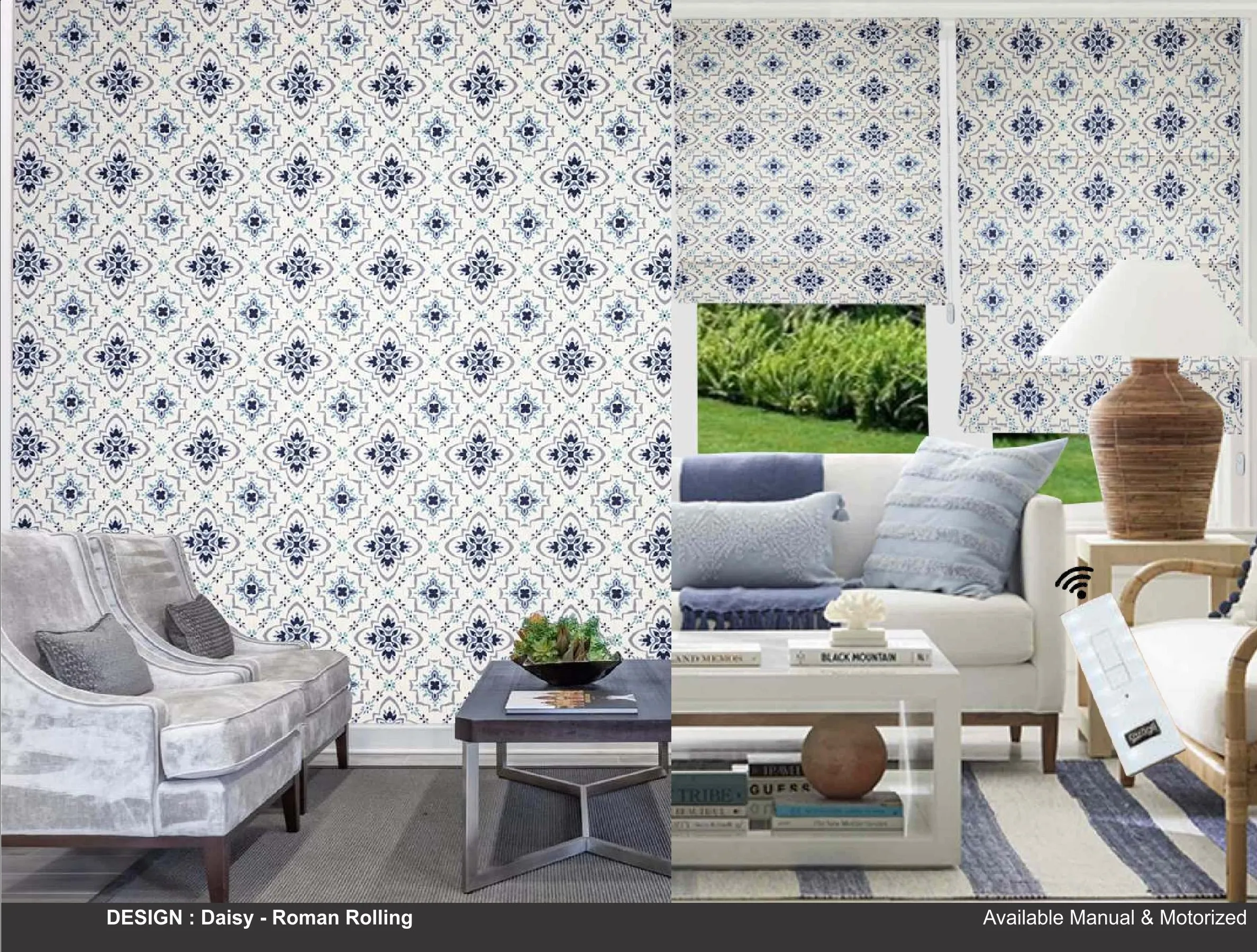 Kazage Daisy  Printed Blinds & Wallpapers Design
