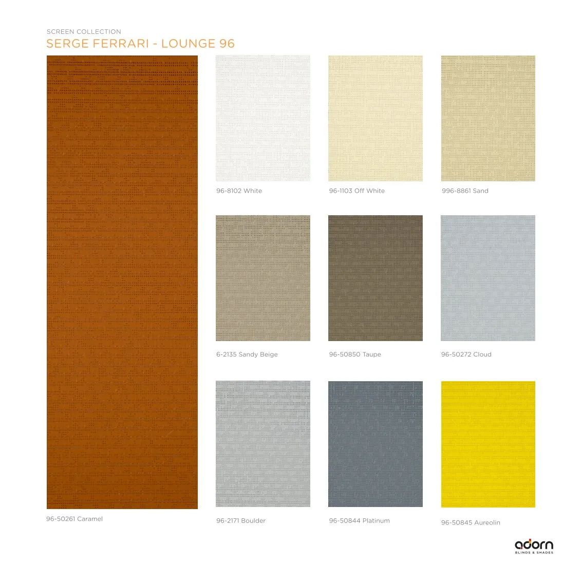 AD Cortina Collection Vol-1 – Nature Naturally SERGE FERRARI-LOUNGE 96