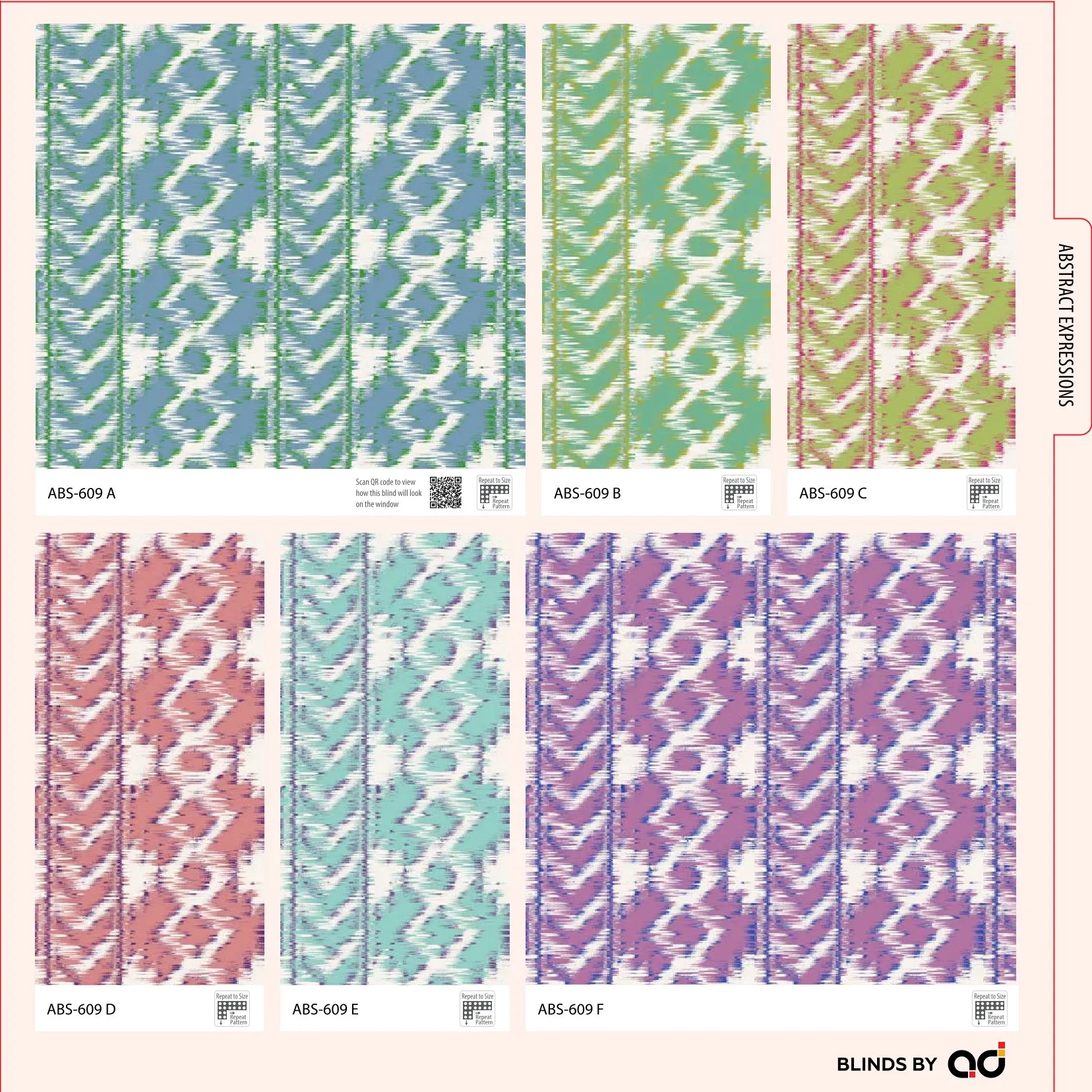 AD Printed Roller Blind – Stylish & Functional ABS-609 A