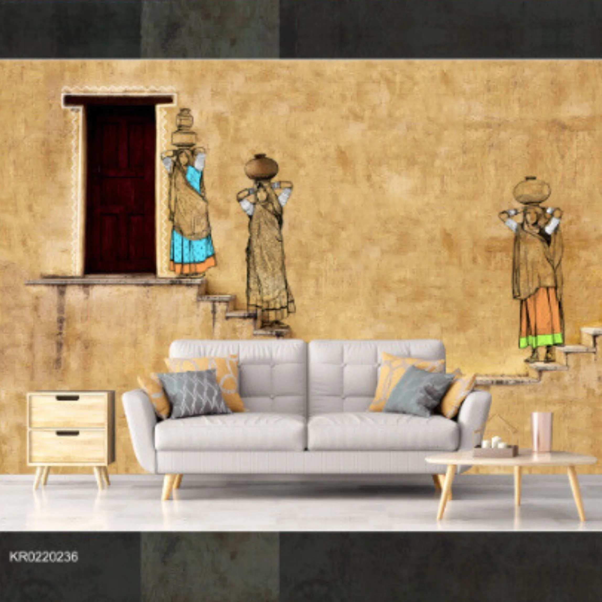 Alkemi Murals Kulture Customized Wallpaper | KR0220236