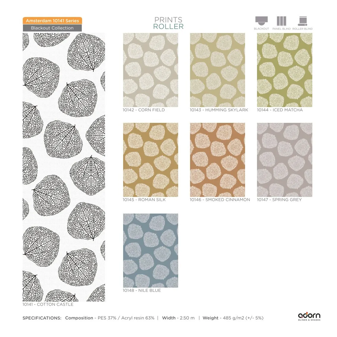 AD Cortina Collection VOL-3 Printed Roller Blinds - rome 10141 Octton Castle