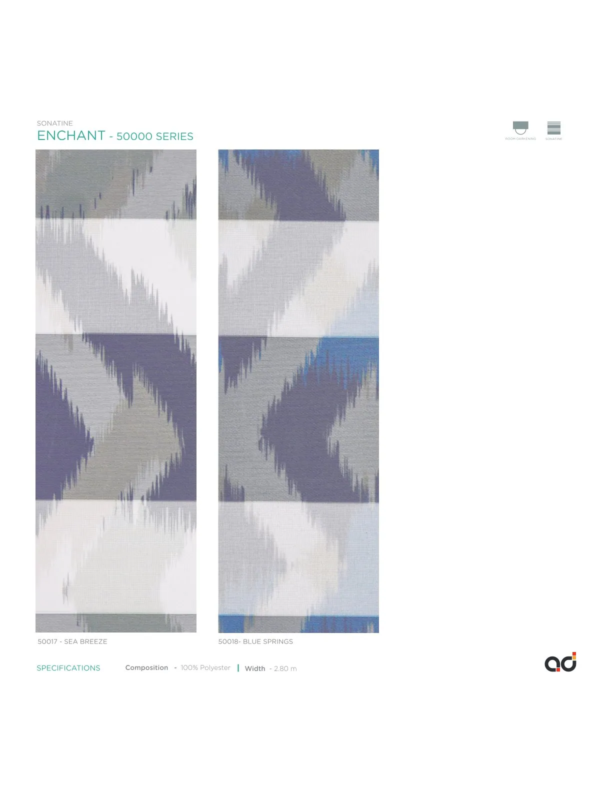 AD Vision Sonatine  ENCHANT 50000 SERIES Curtains Vol-1